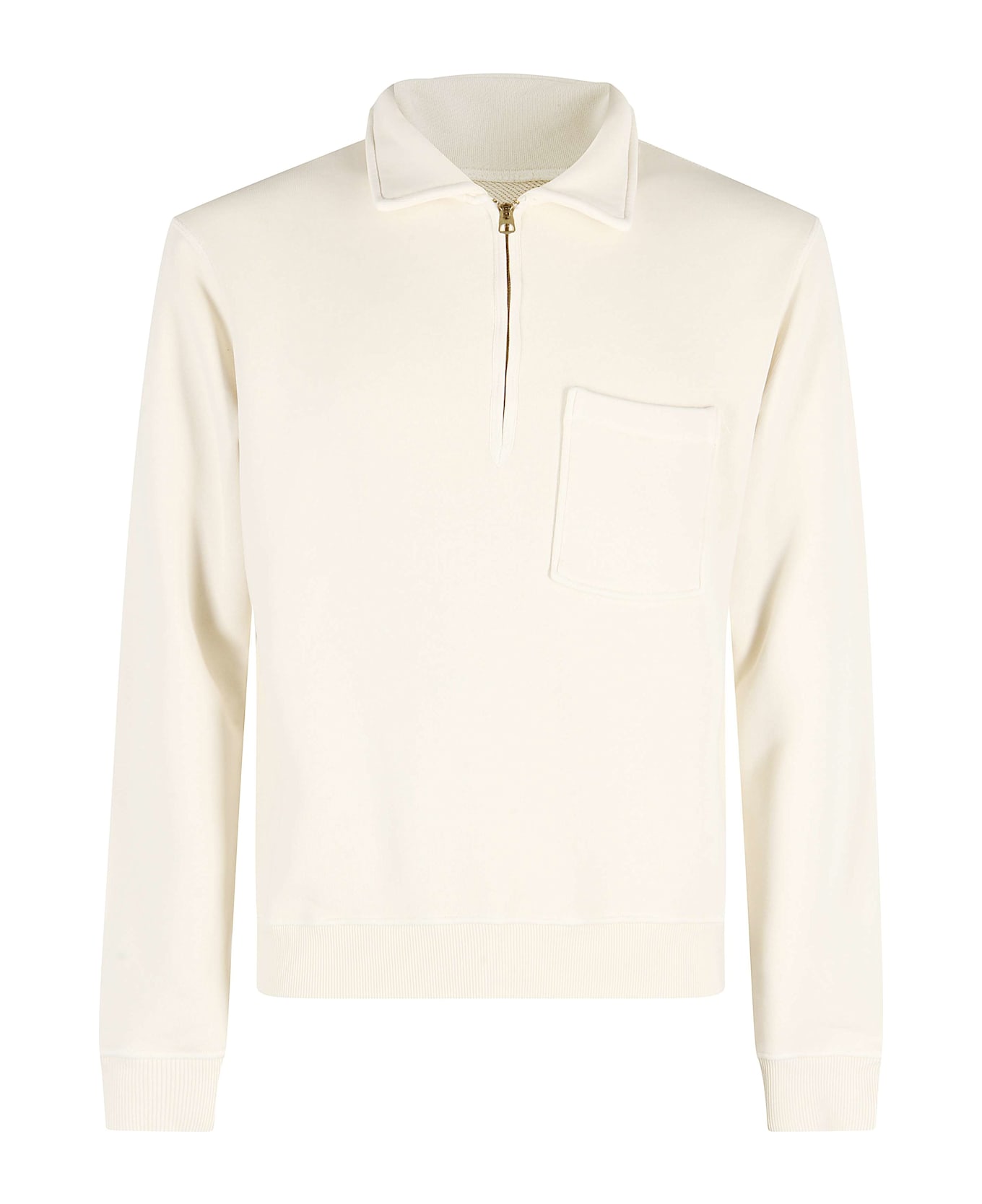 Fortela Woven Zip-up Sweatshirt - Off White Off