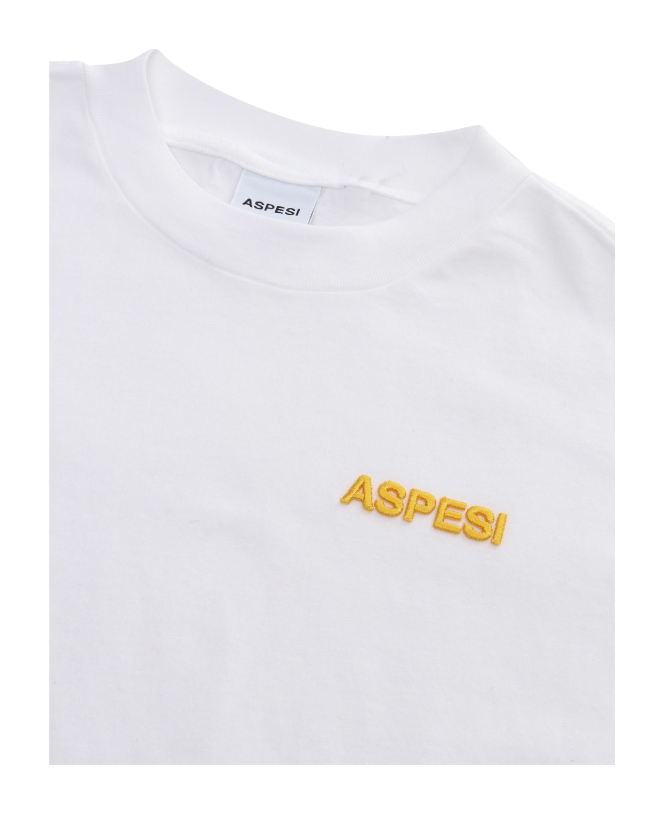 Aspesi White T-shirt With Logo - WHITE Tシャツ＆ポロシャツ