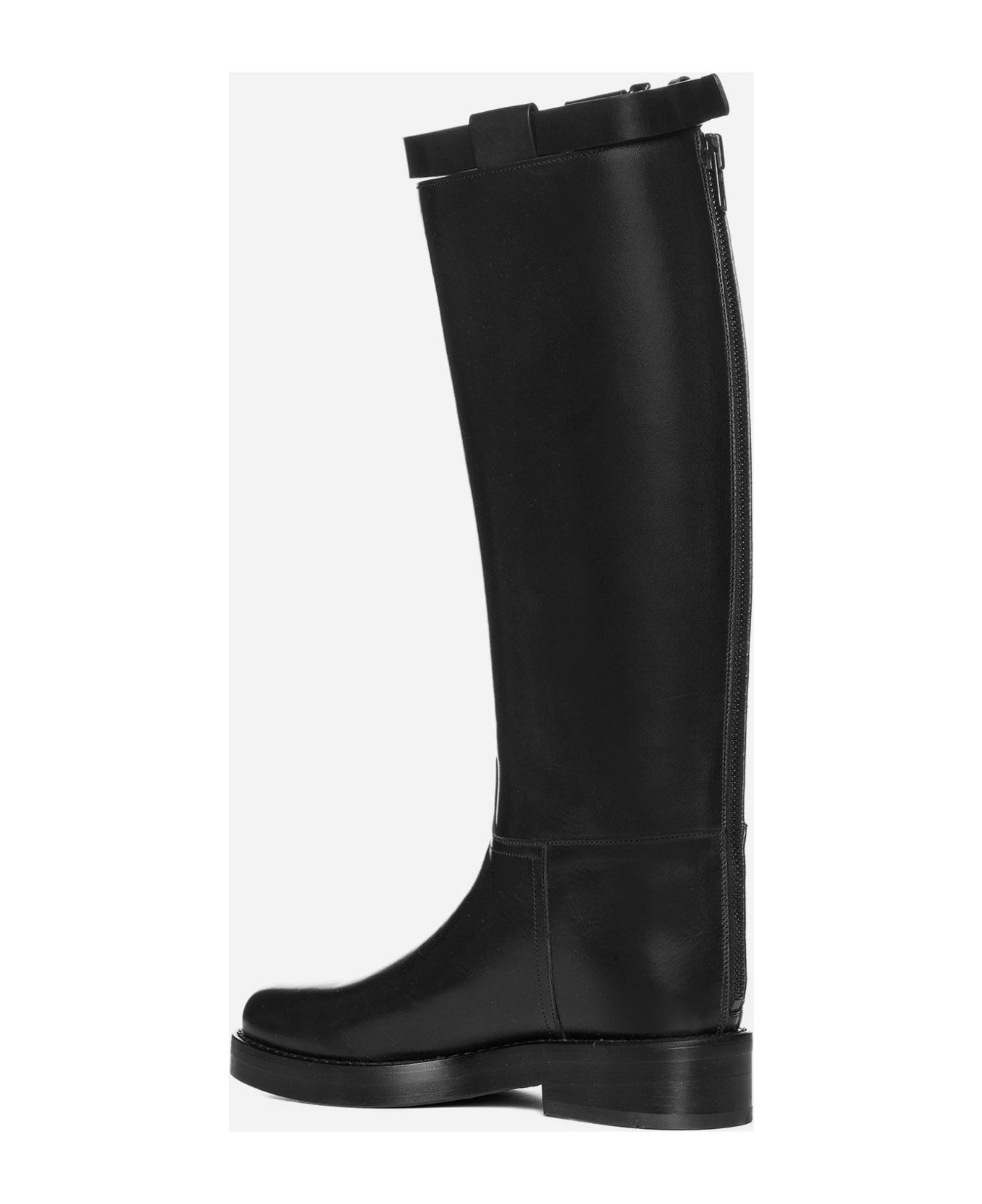 Ann Demeulemeester Stan Riding Leather Boots - Nero ブーツ