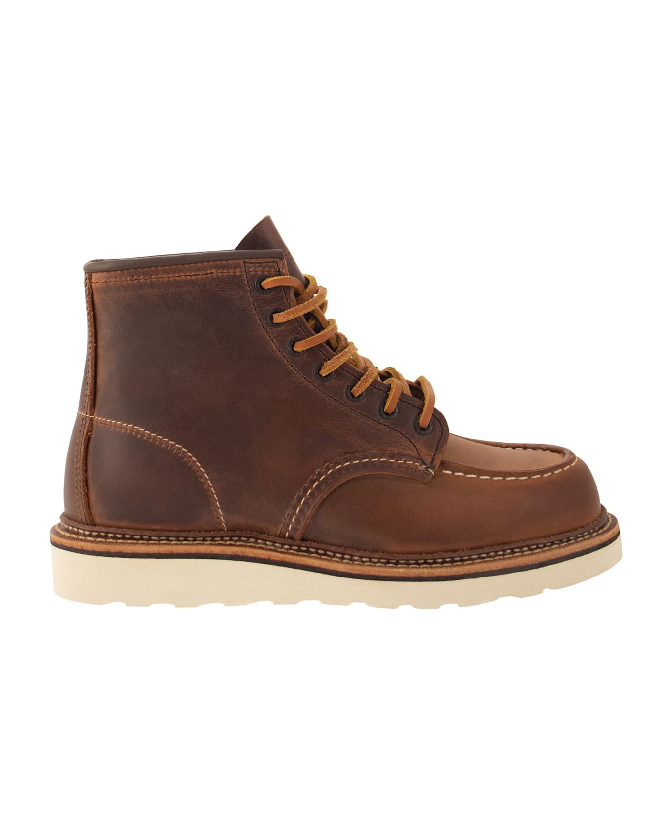 Red Wing Classic Moc - Rough And Tough Leather Boot - Brown