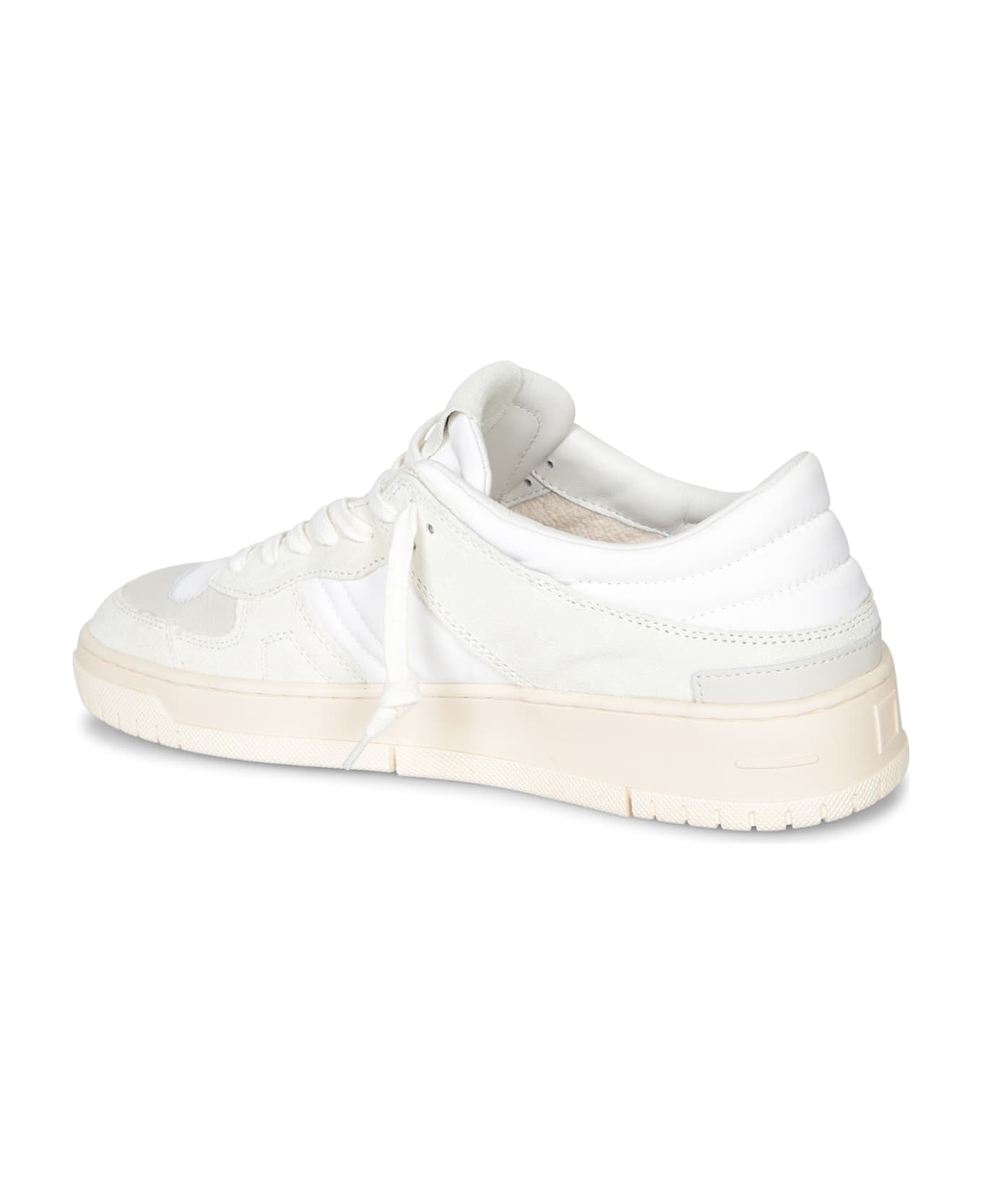 D.A.T.E. Torneo Collar White Sneakers - White