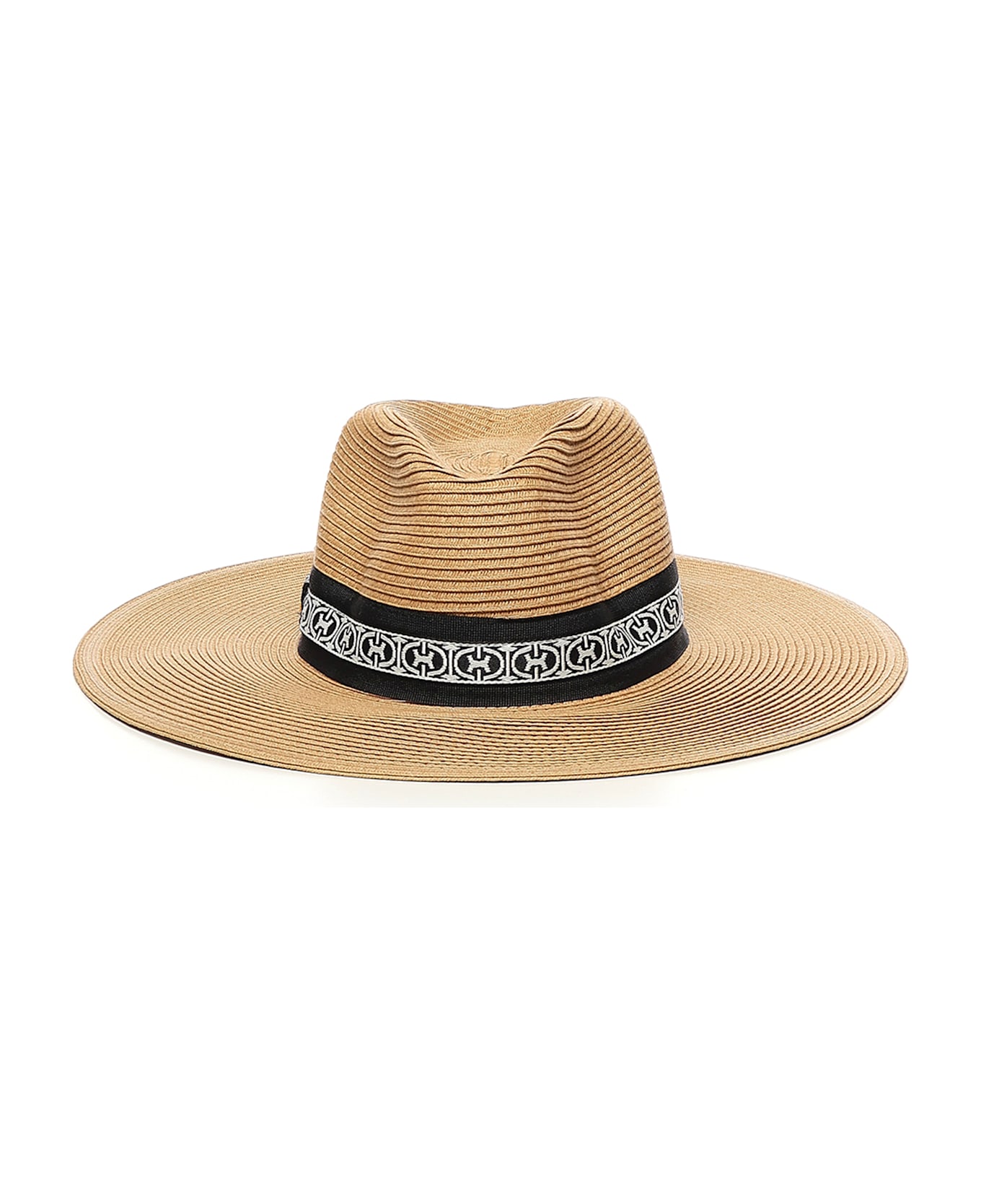 Coccinelle Jolanda Raffia Hat - BEIGE/BLCK