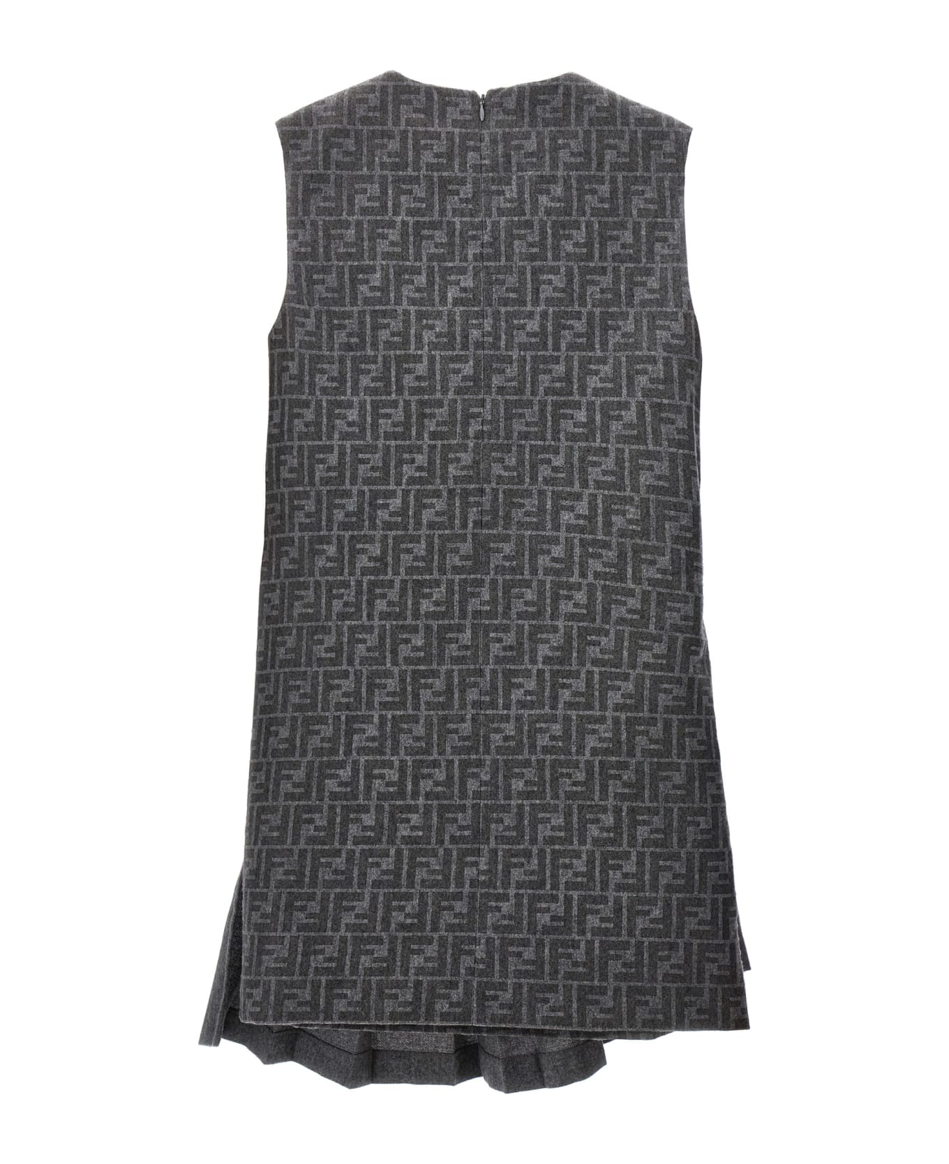 Fendi 'ff' Dress - Light grey