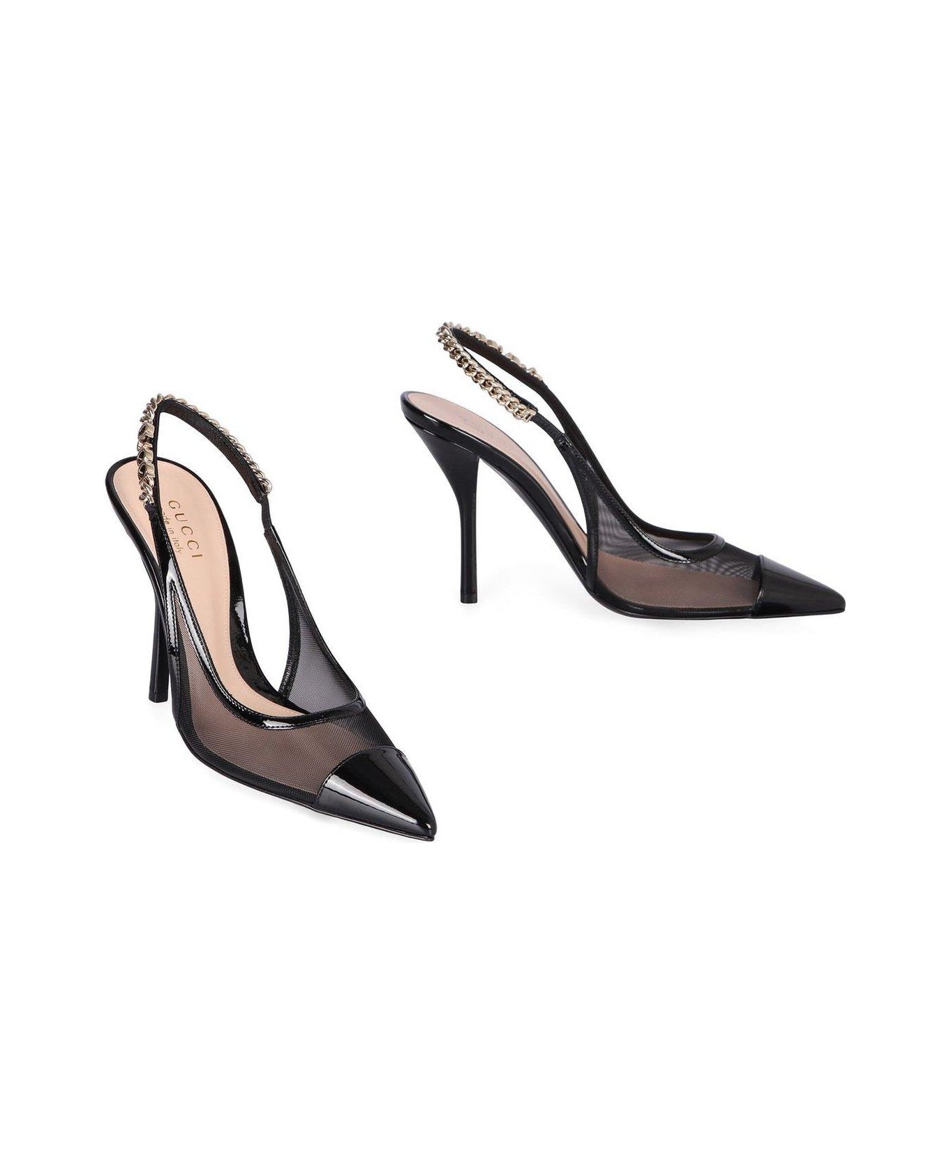 Gucci Signoria Slingback Pumps - Black