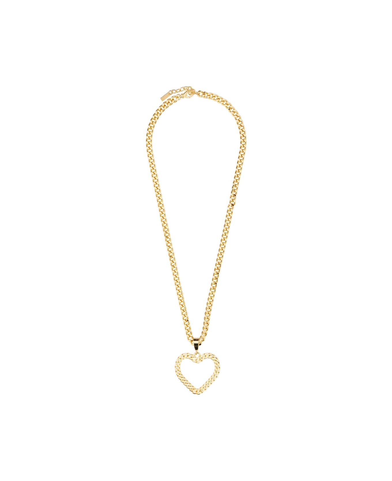 Moschino Chain Heart Necklace - GOLD ネックレス