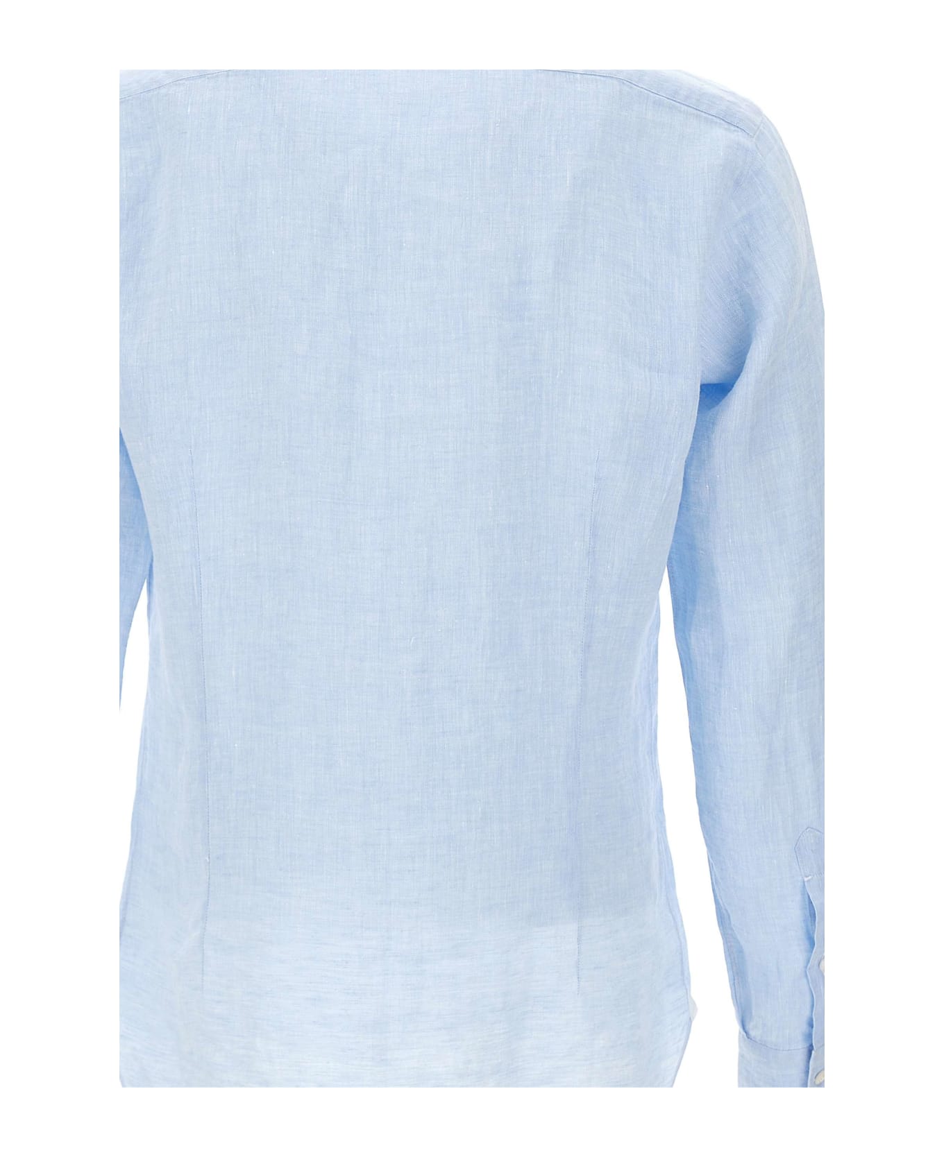 Barba Napoli Linen Shirt - LIGHT BLUE シャツ