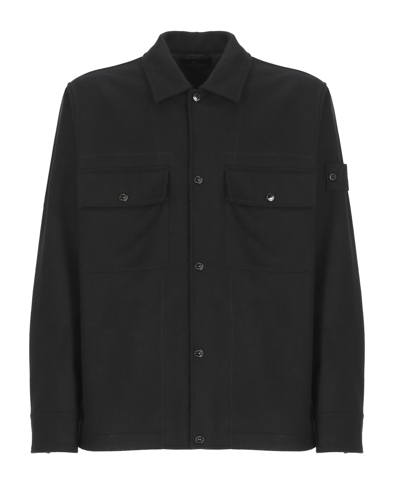 Stone Island Ghost Overshirt - Black