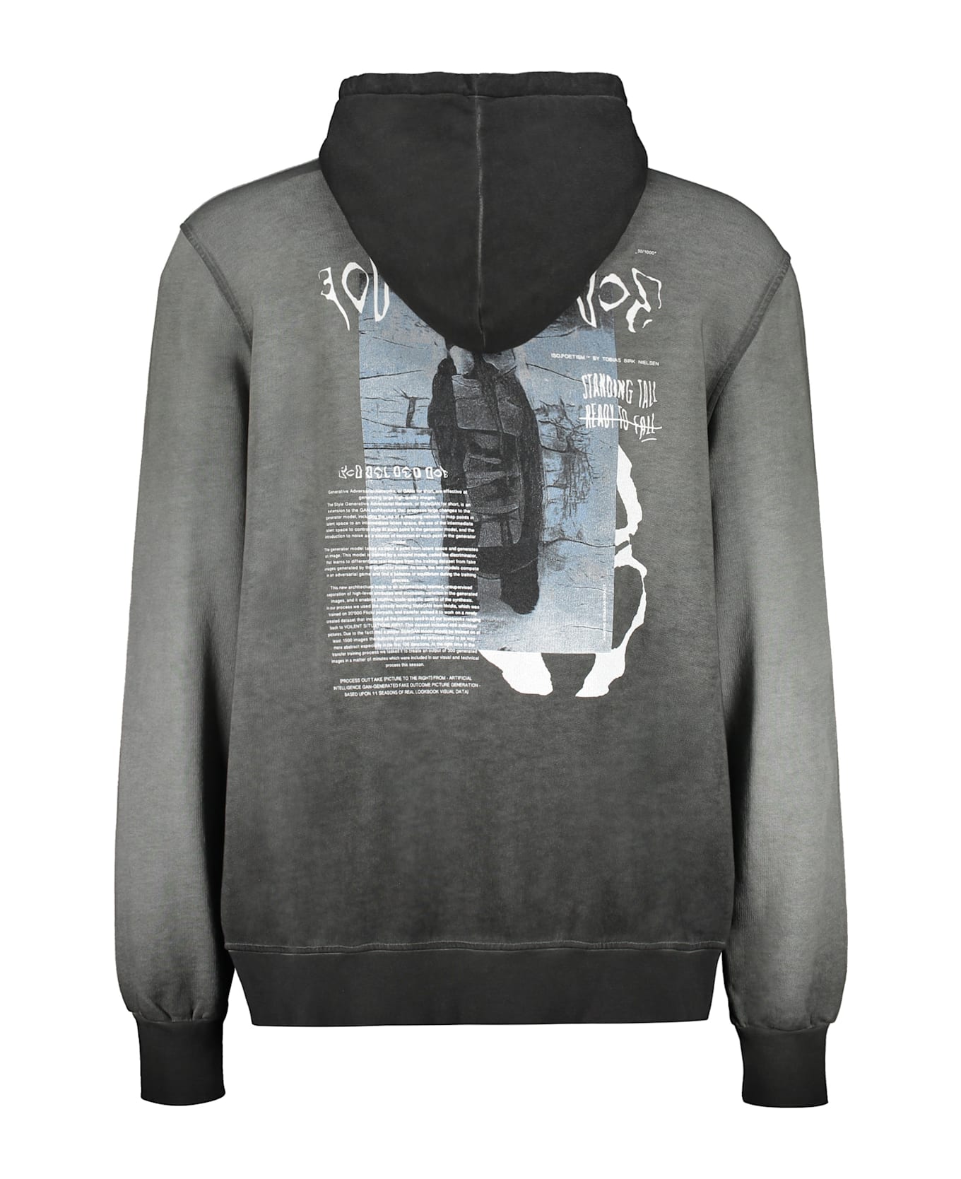 Iso.Poetism Hooded Sweatshirt - grey