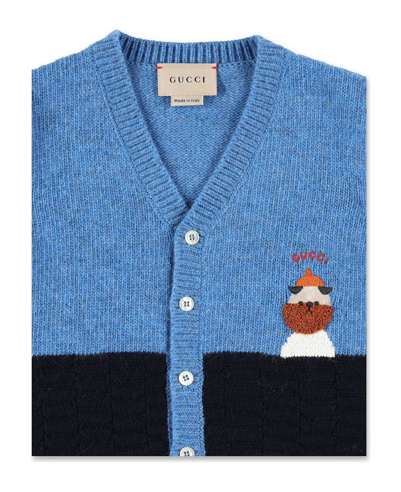 Gucci Look Cardigan - BLUE