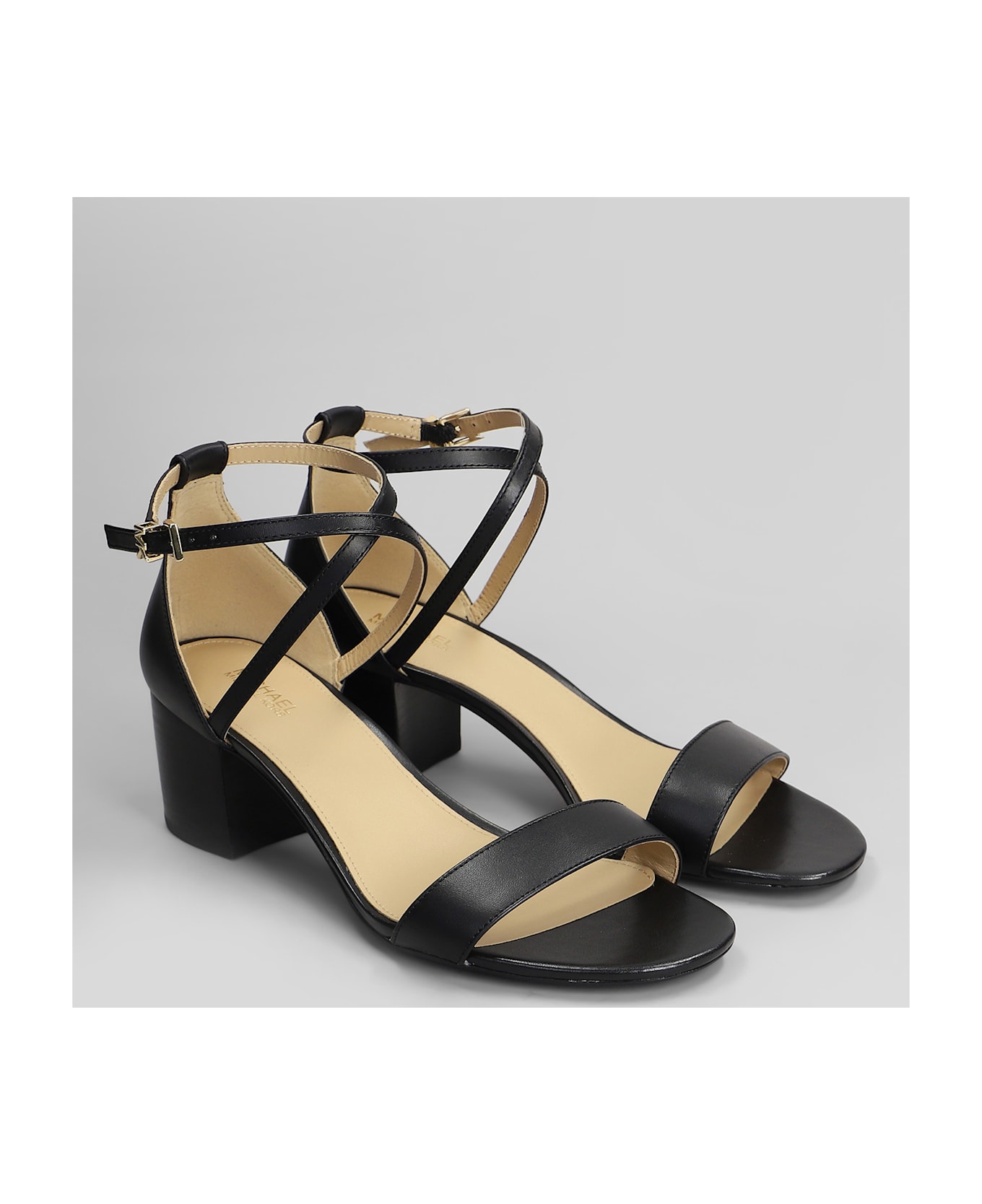 Michael Kors Serena Flex Sandal Sandals In Black Leather - black