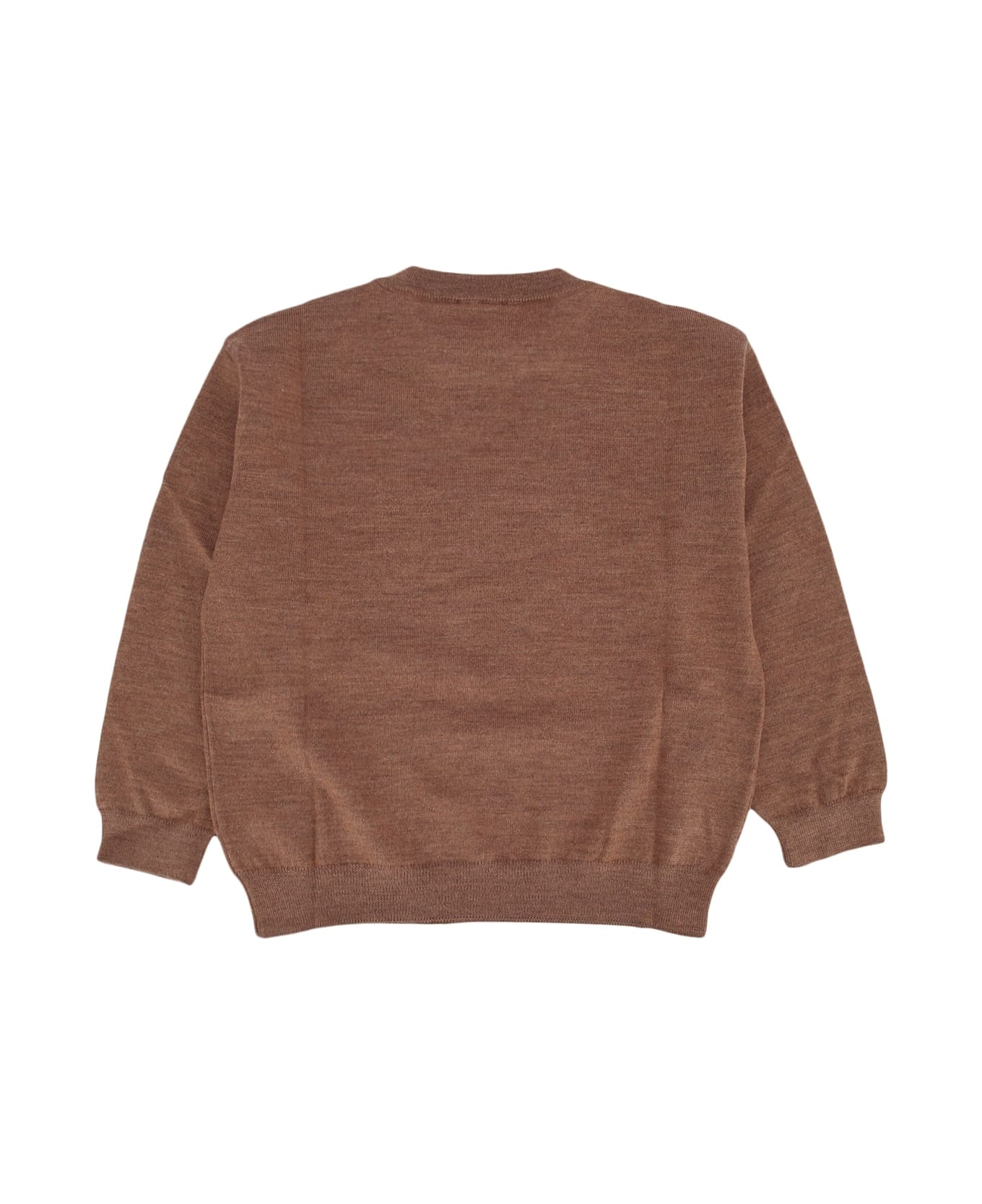 Fendi Girocollo Light Wool Kni - CAMEL