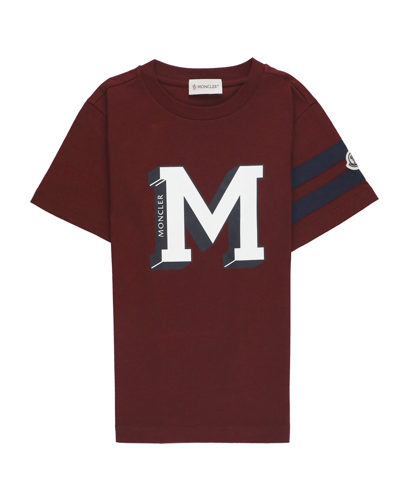 Moncler Cotton T-shirt - Bordeaux