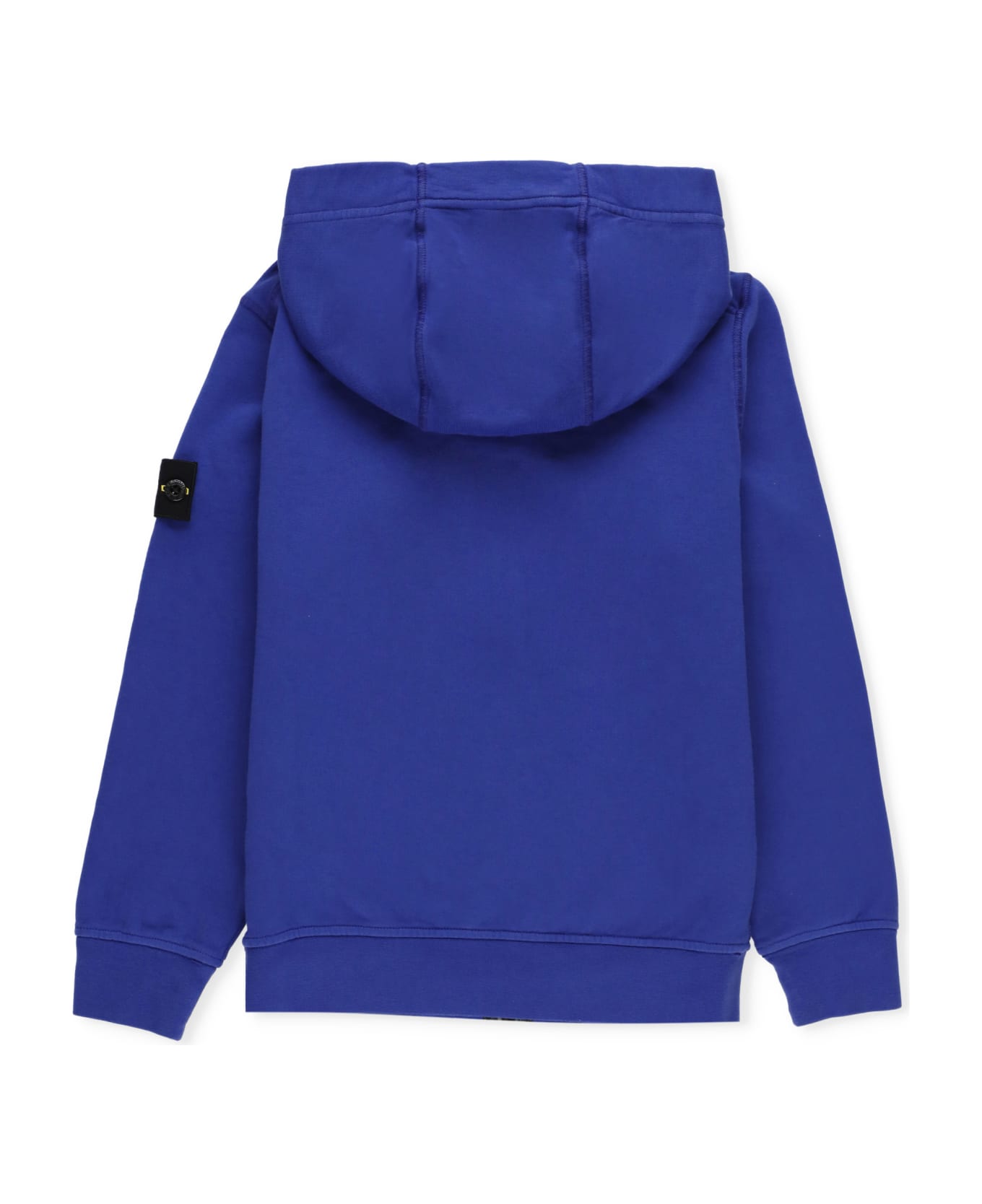 Stone Island Cotton Sweartshirt With Logo - Blue ニットウェア＆スウェットシャツ
