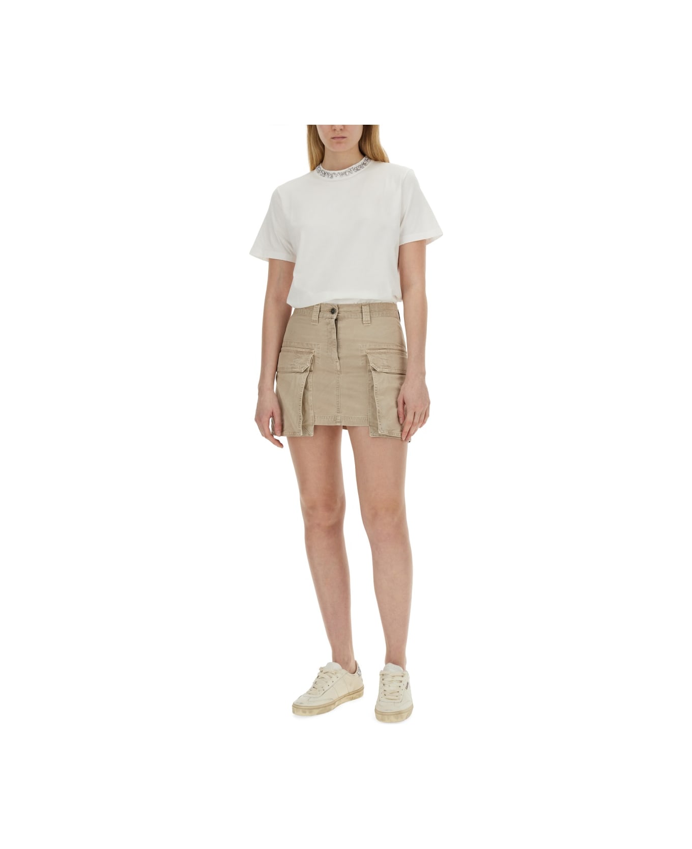 Golden Goose T-shirt In Jersey - MULTICOLOUR