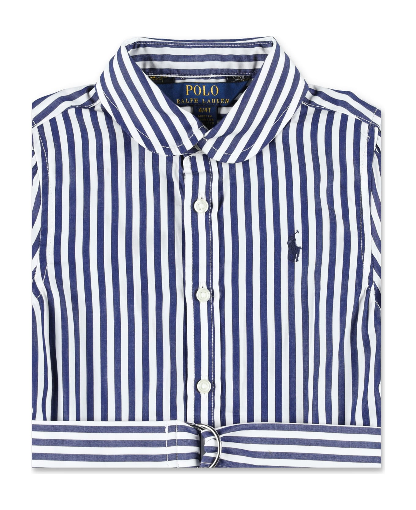 Polo Ralph Lauren Shirt Stripe Dress - NAVY