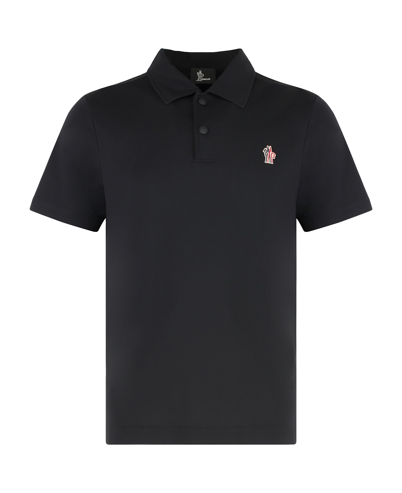 Moncler Grenoble Short Sleeve Polo Shirt - black