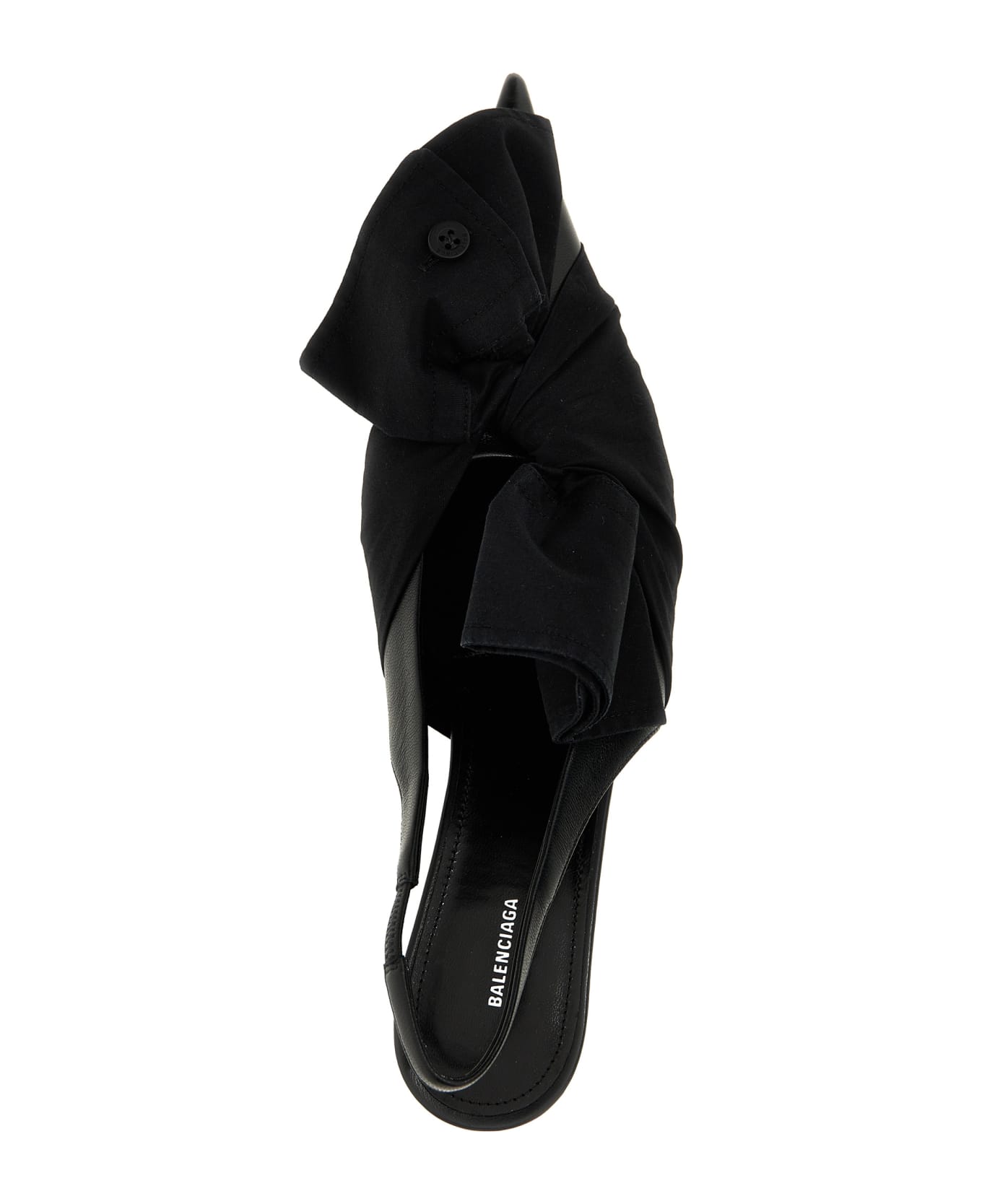 Balenciaga 'knife Chemise' Slingbacks - Black  