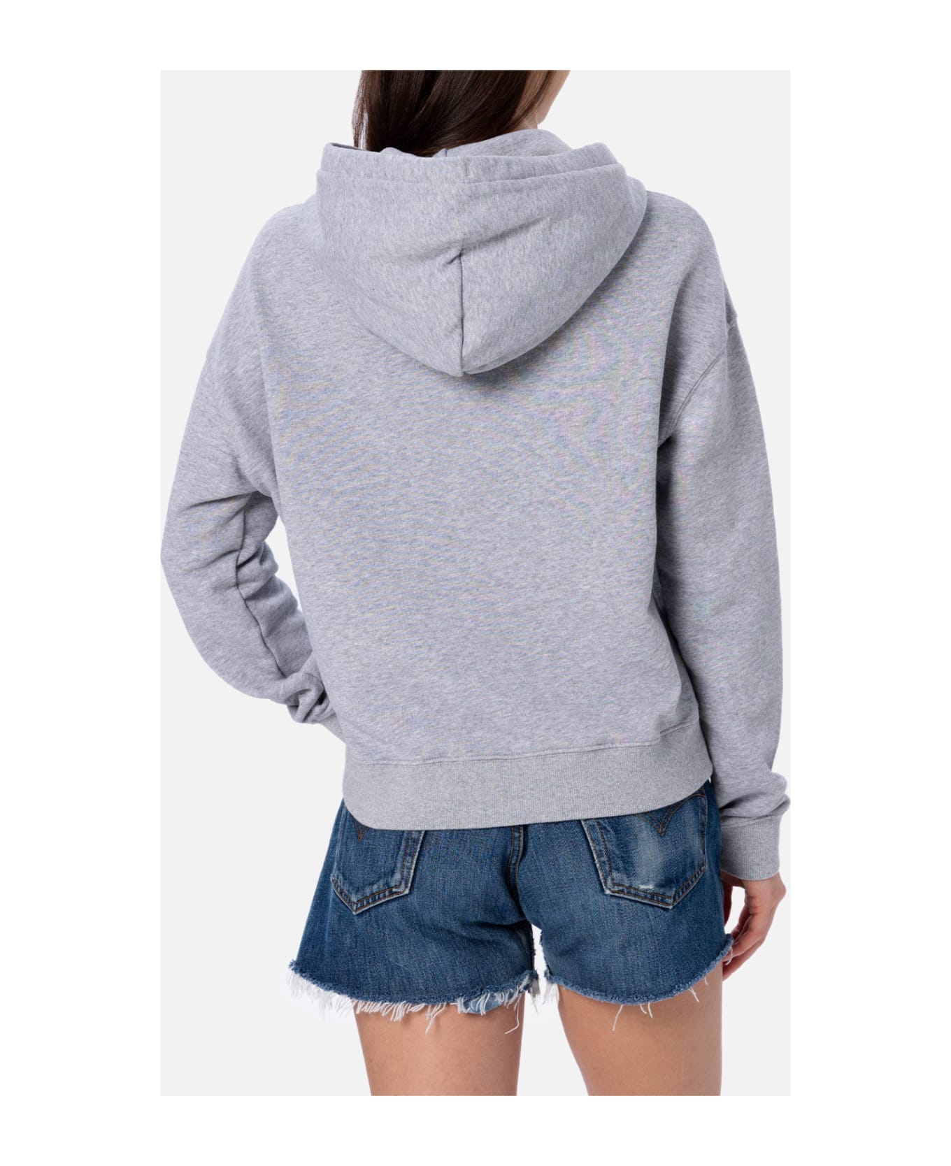 MC2 Saint Barth Woman Cotton Hoodie Mindy With Barbie Logo | Barbie Special Edition - GREY