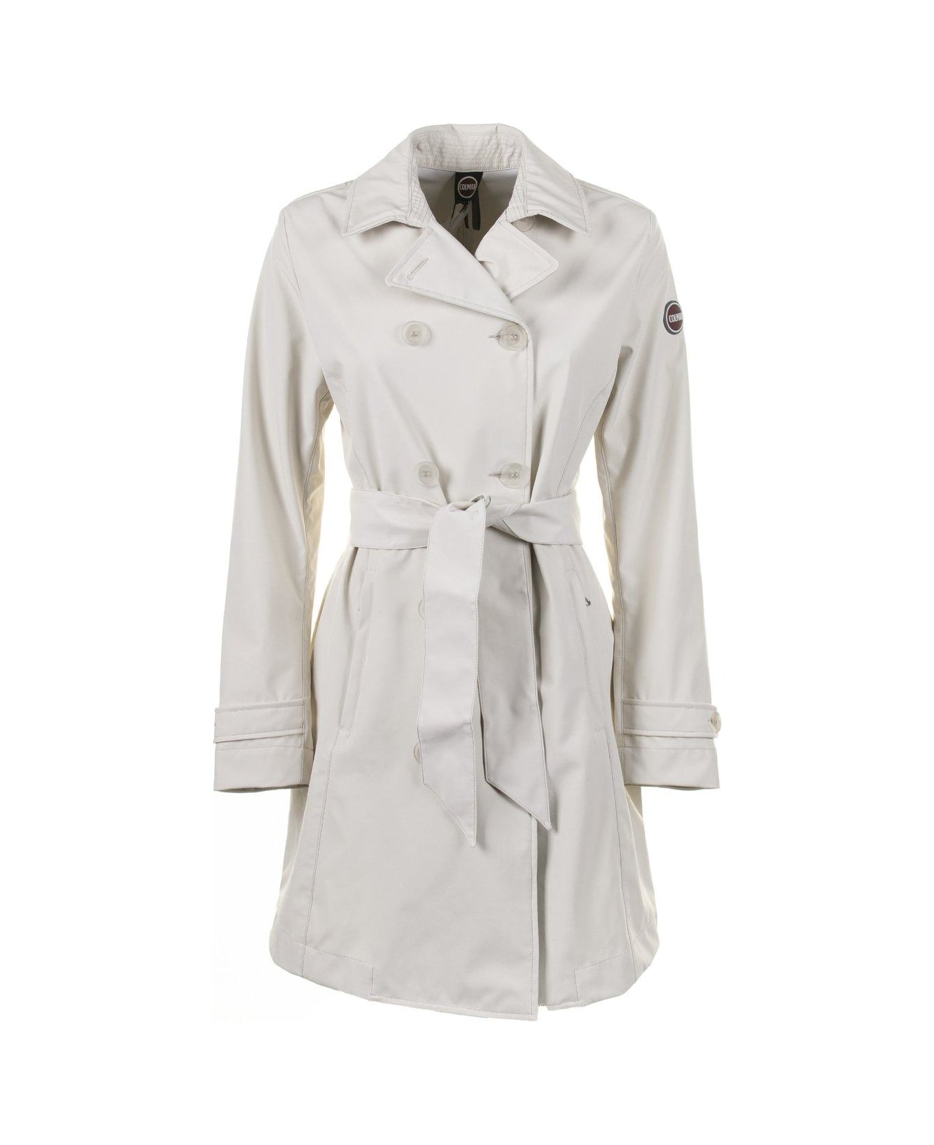 Colmar Logo-patch Double-breasted Belted Trench Coat