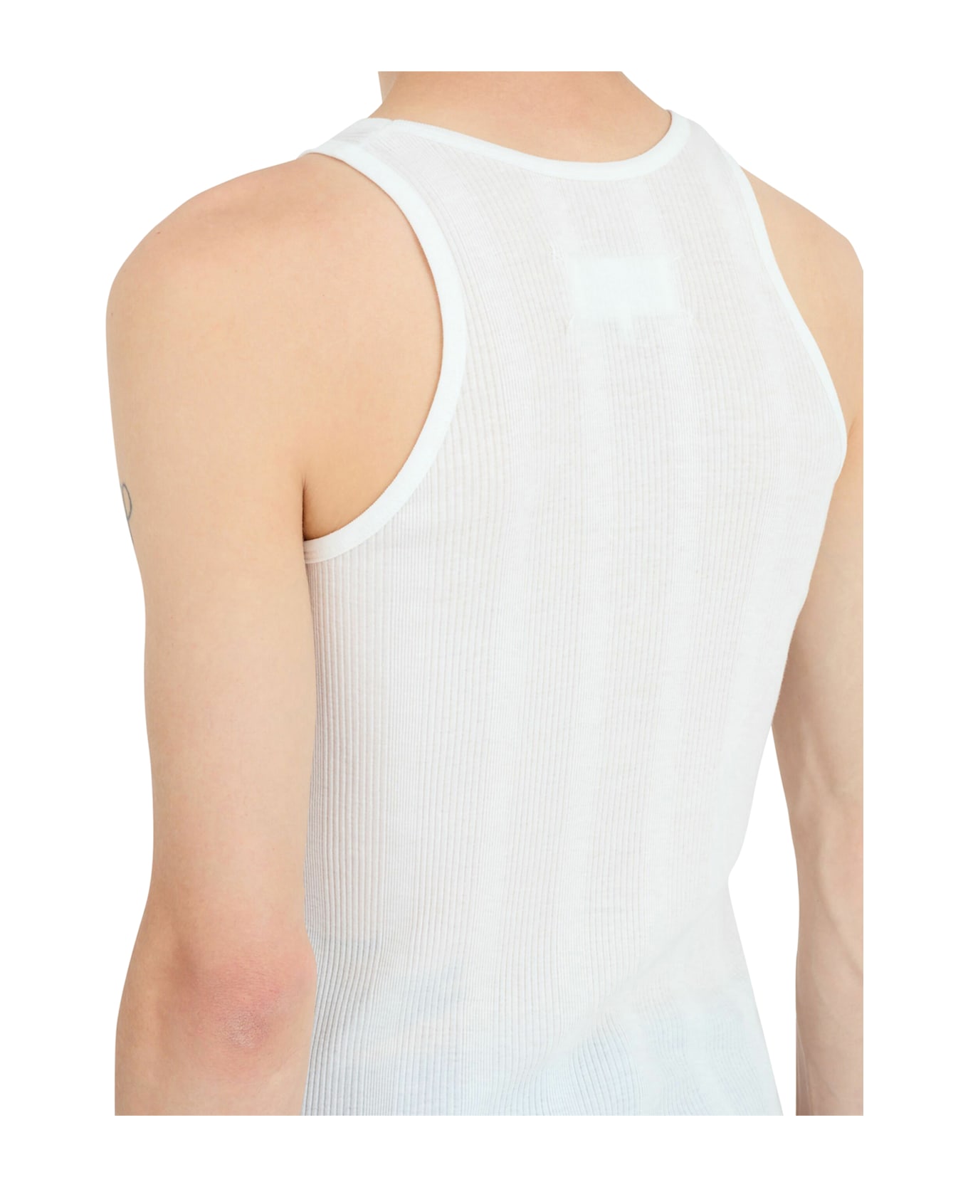 Maison Margiela Ribbed Top - White