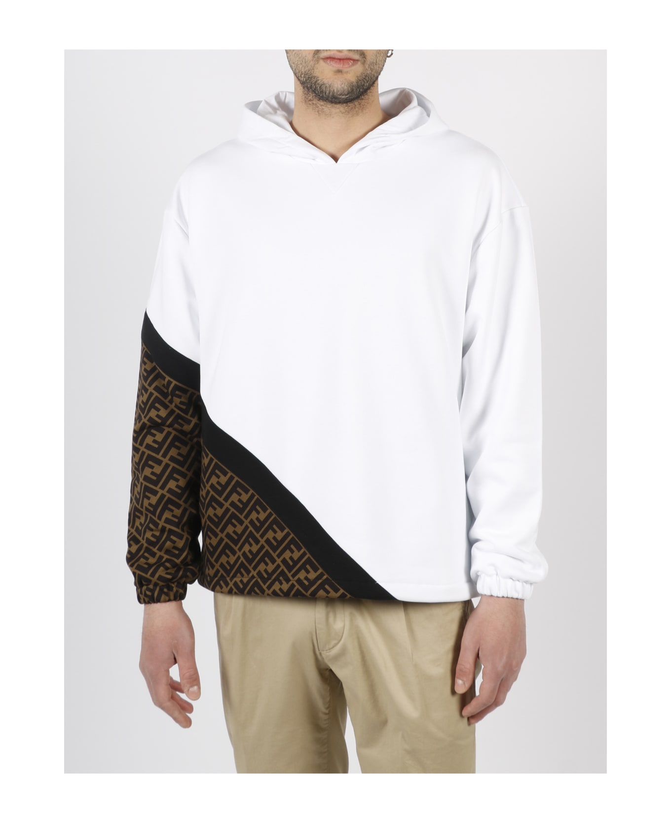 Fendi Jersey Sweatshirt - White フリース