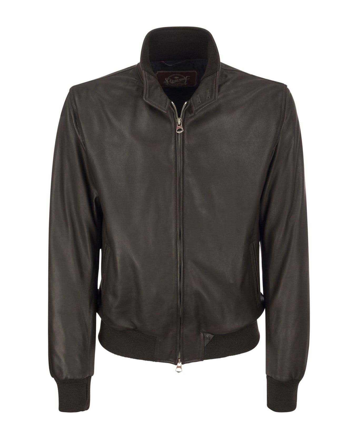 Stewart Tenerife Leather Jacket - Dark Brown