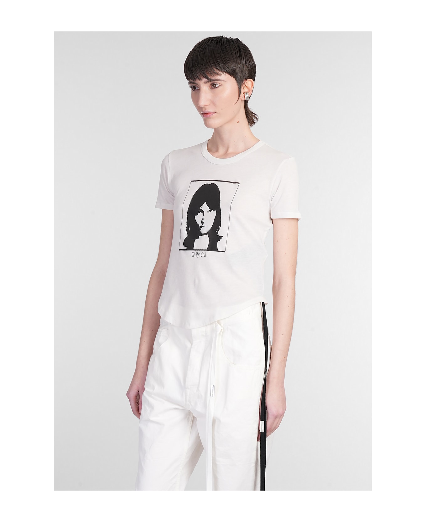 Ann Demeulemeester T-shirt In Beige Cotton - beige