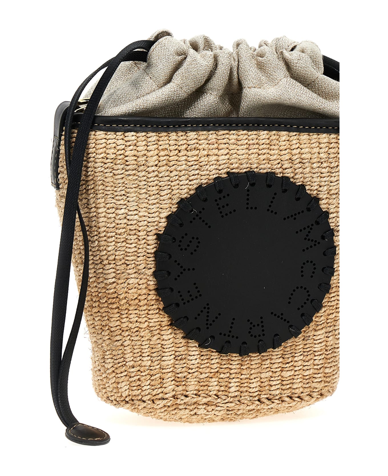 Stella McCartney 'eco Abaca Basket' Crossbody Bag - Black ショルダーバッグ