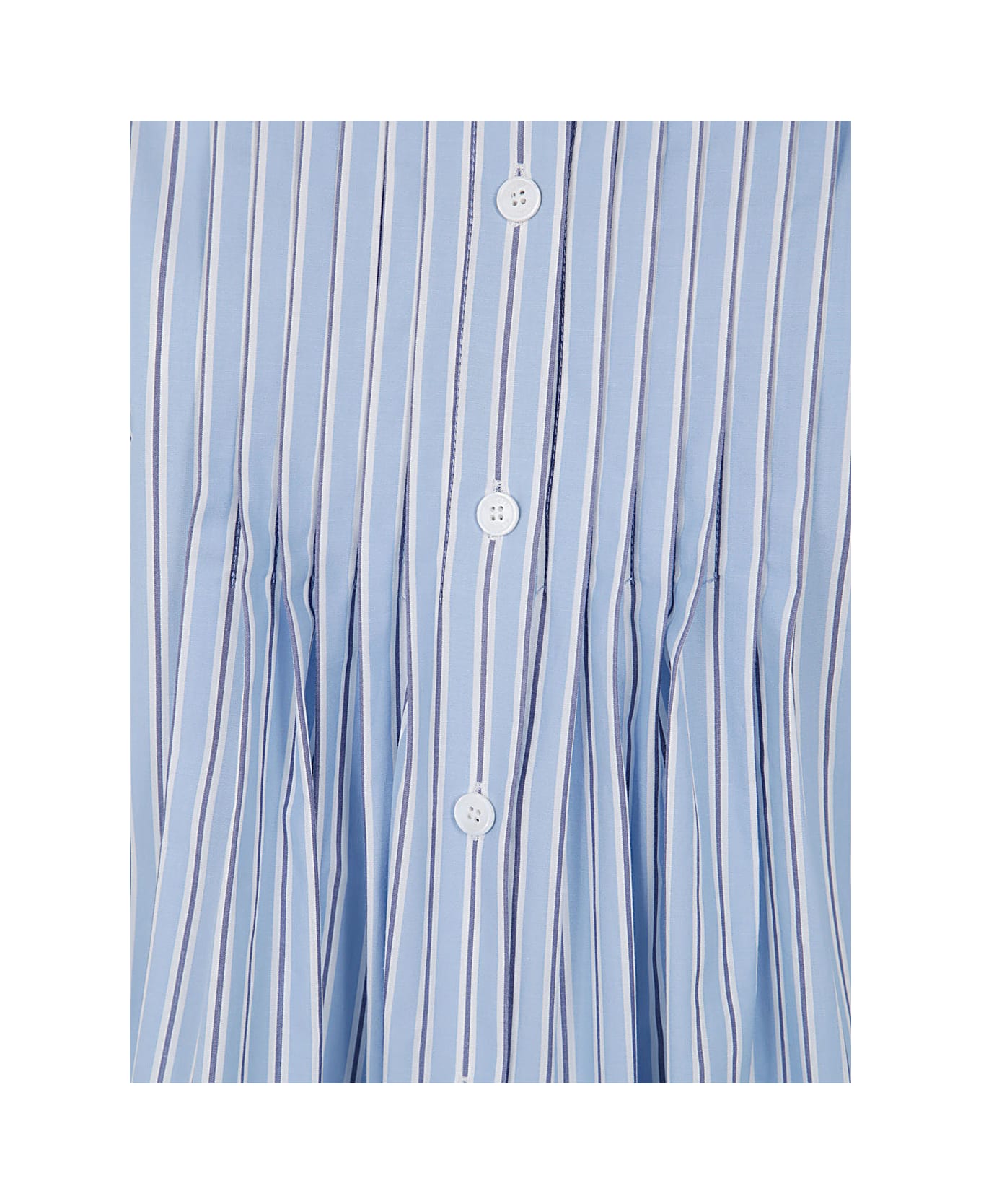 Alberta Ferretti Oversized Striped Shirt - Light Blue