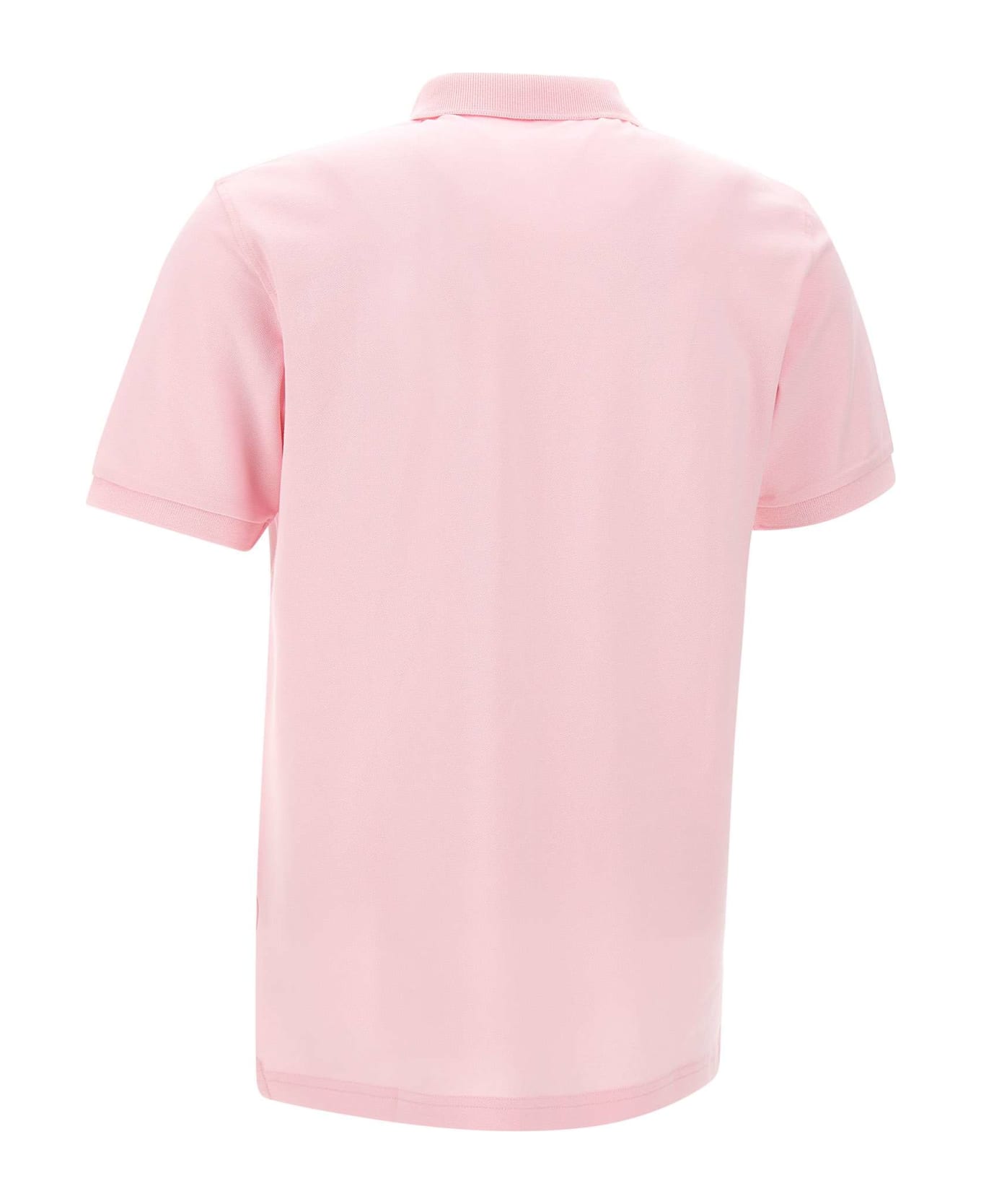 Sun 68 "solid" Pique Cotton Polo Shirt - PINK ポロシャツ