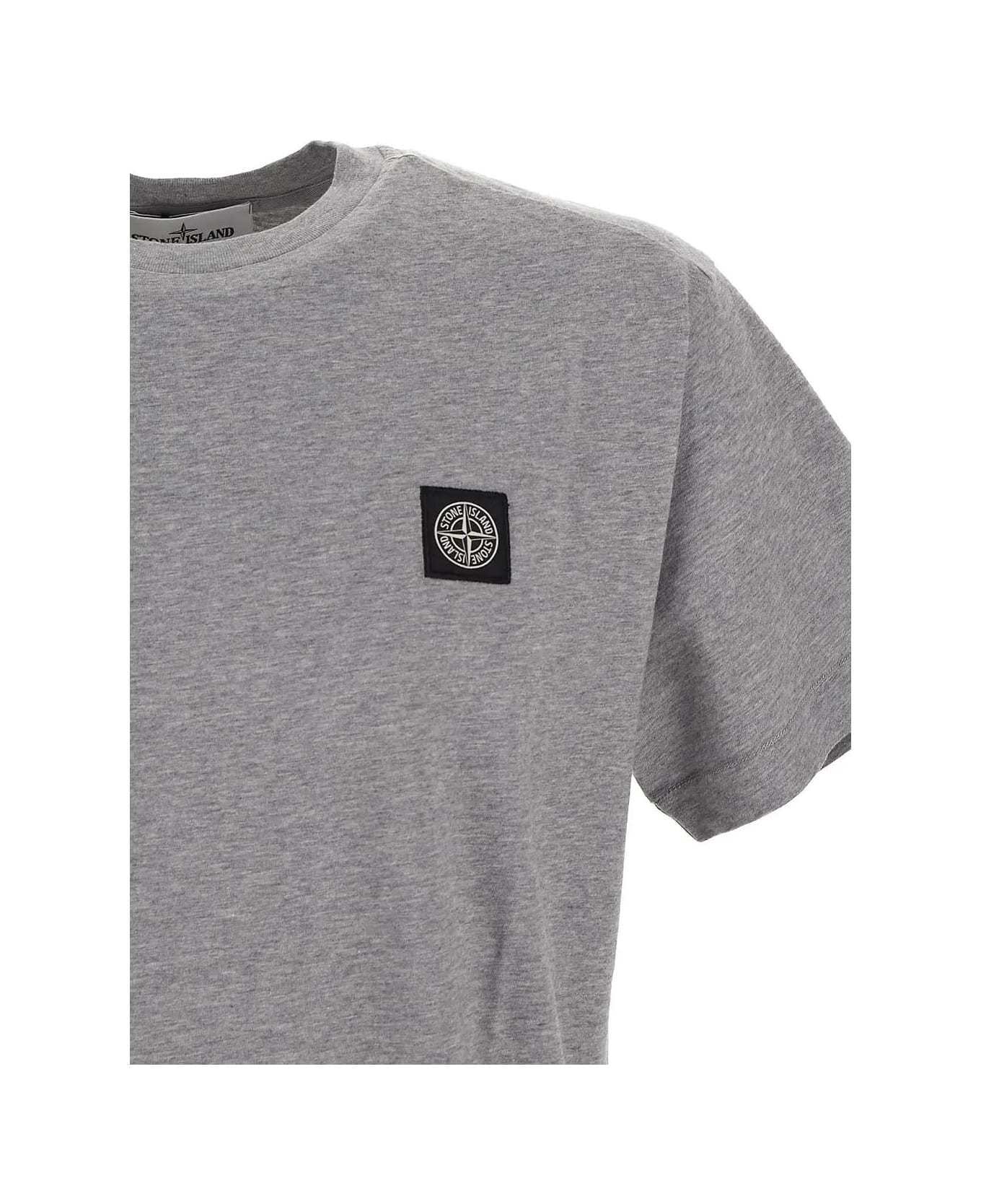 Stone Island Cotton T-shirt - Grey シャツ