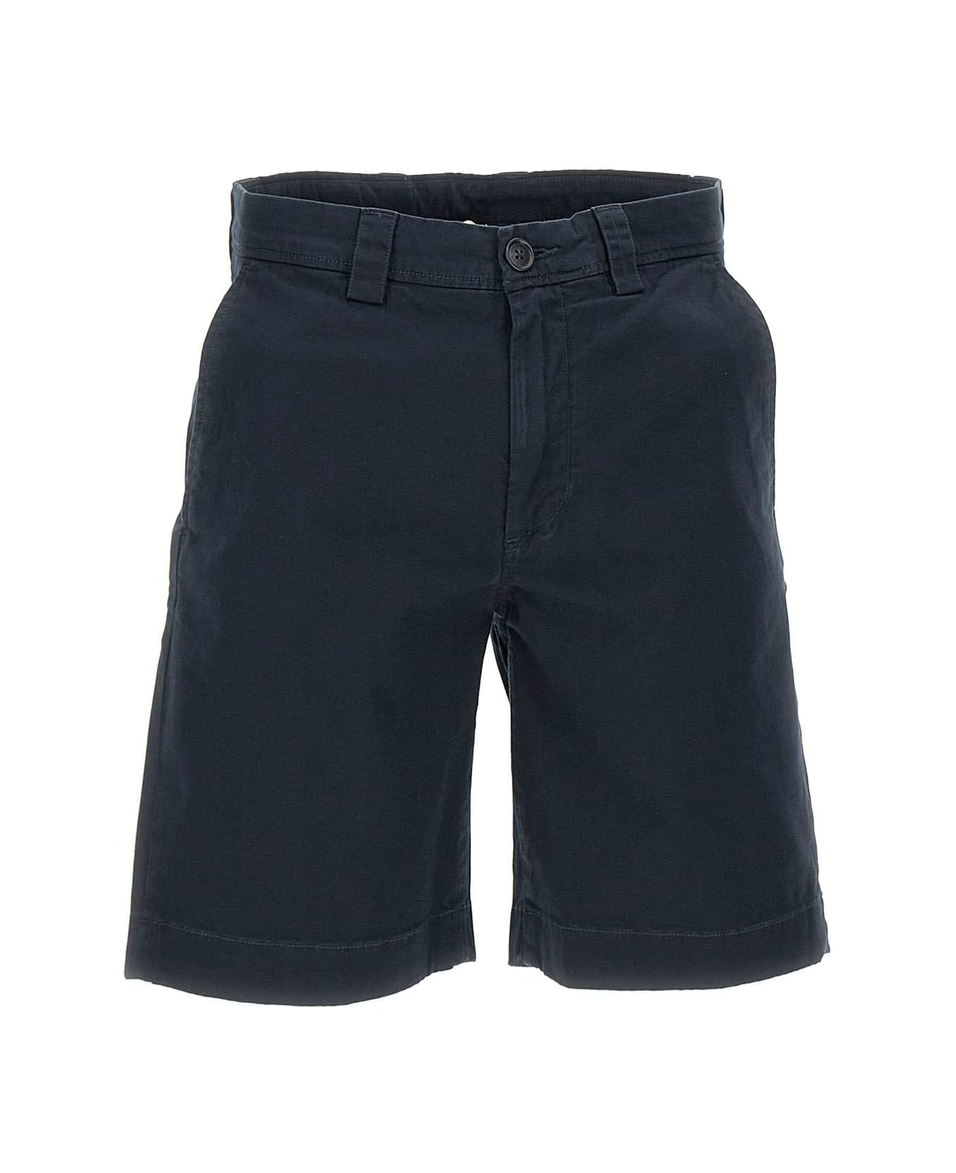 Woolrich Cotton 'classic Chino Shorts' - BLUE