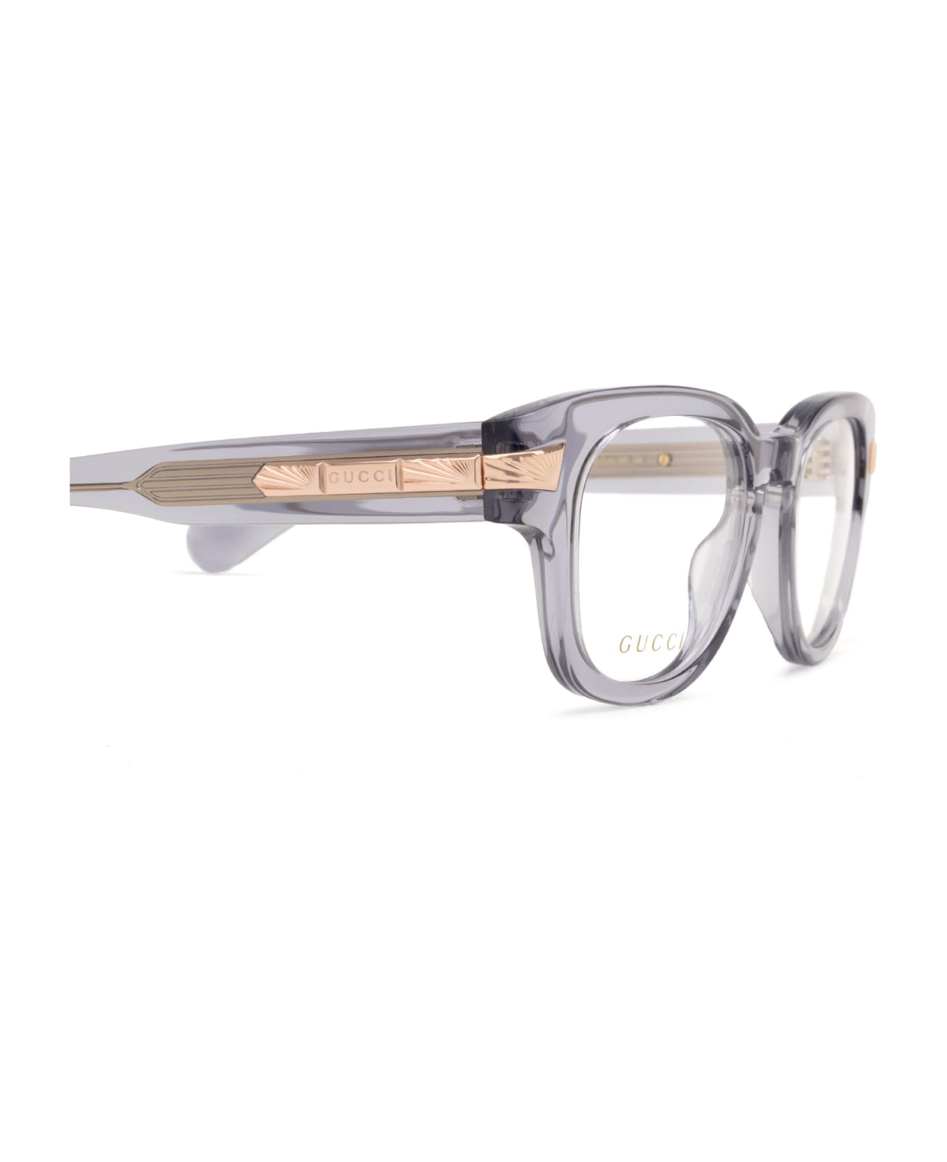 Gucci Eyewear Gg1518o Grey Glasses - Grey