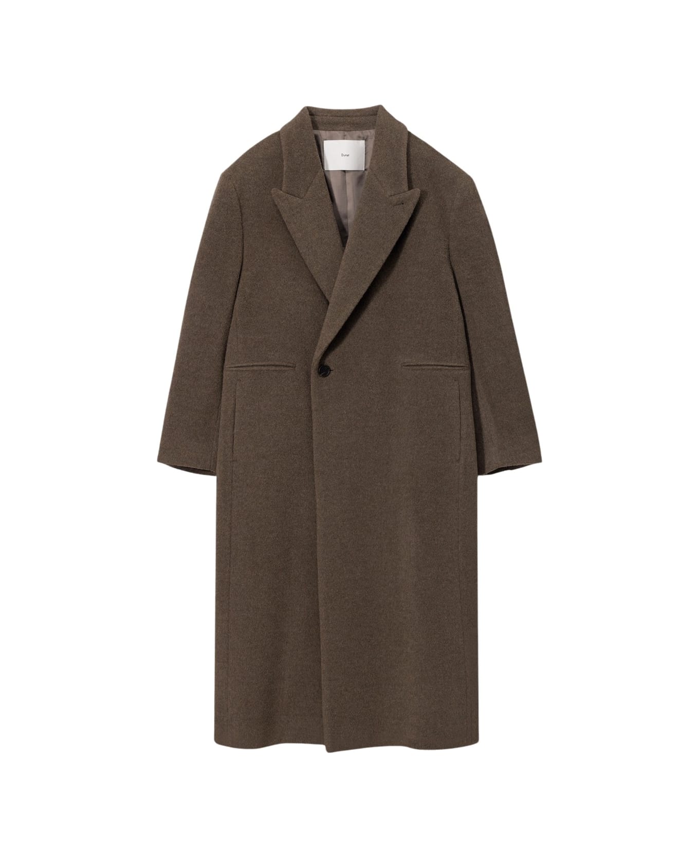 Dunst Maxi Double Wool Coat - Khaki Beige