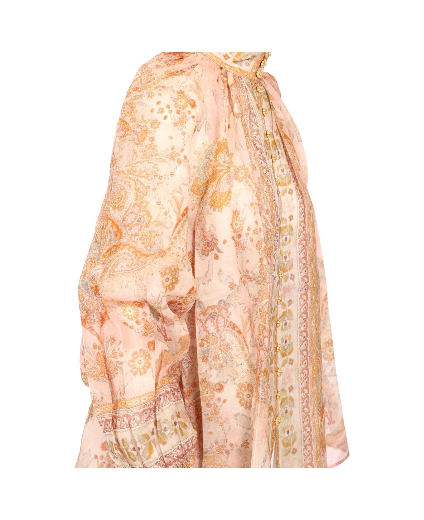 Zimmermann Pink Top - Bianco e Rosa