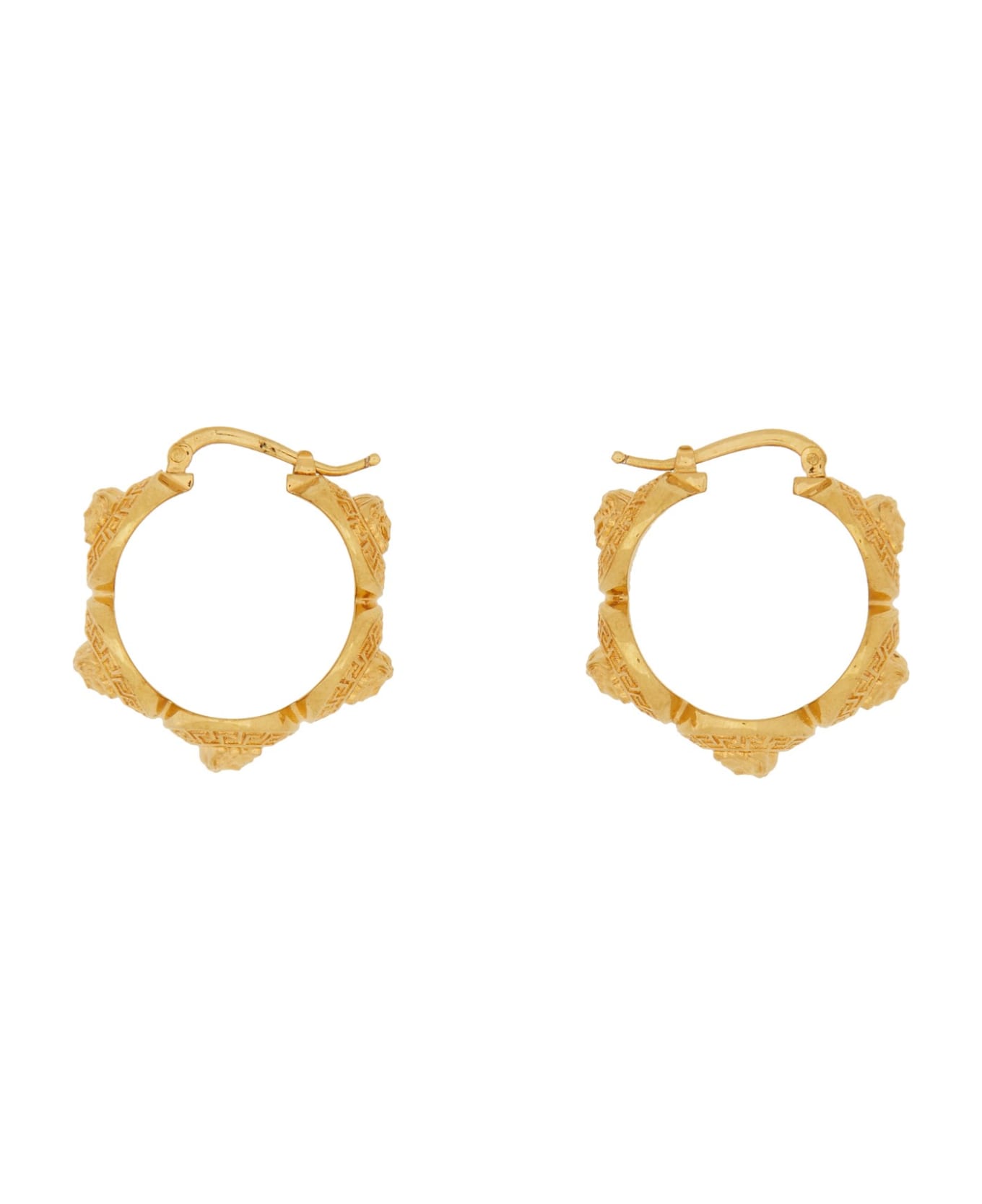 Versace Medusa Tribute Hoop Earrings - Oro