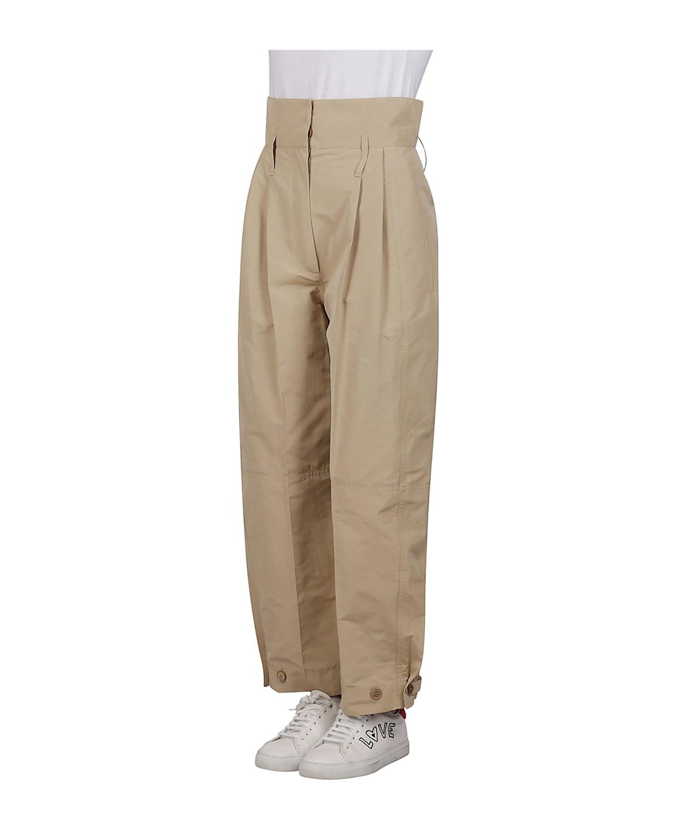Givenchy High-waisted Cargo Trousers - BEIGE