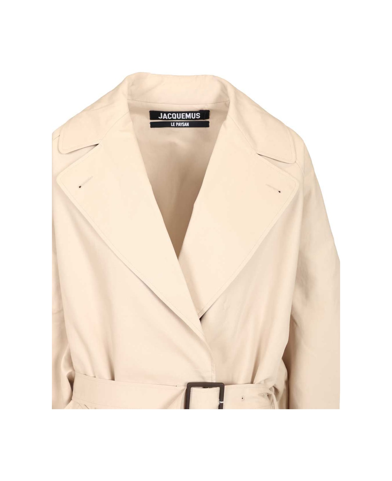 Jacquemus Trapezi Trench Coat - Off-white