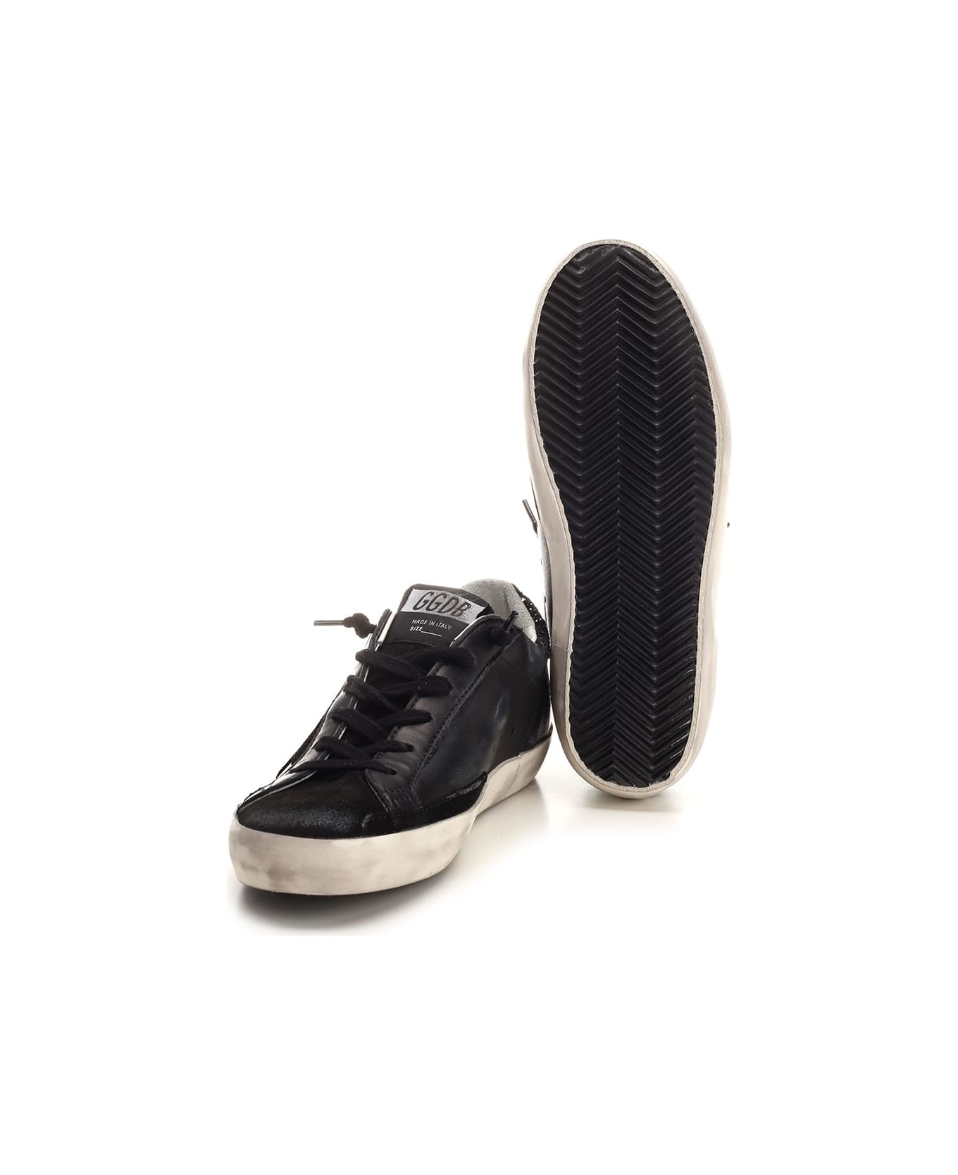 Golden Goose 'super-star' Sneakers - BLACK