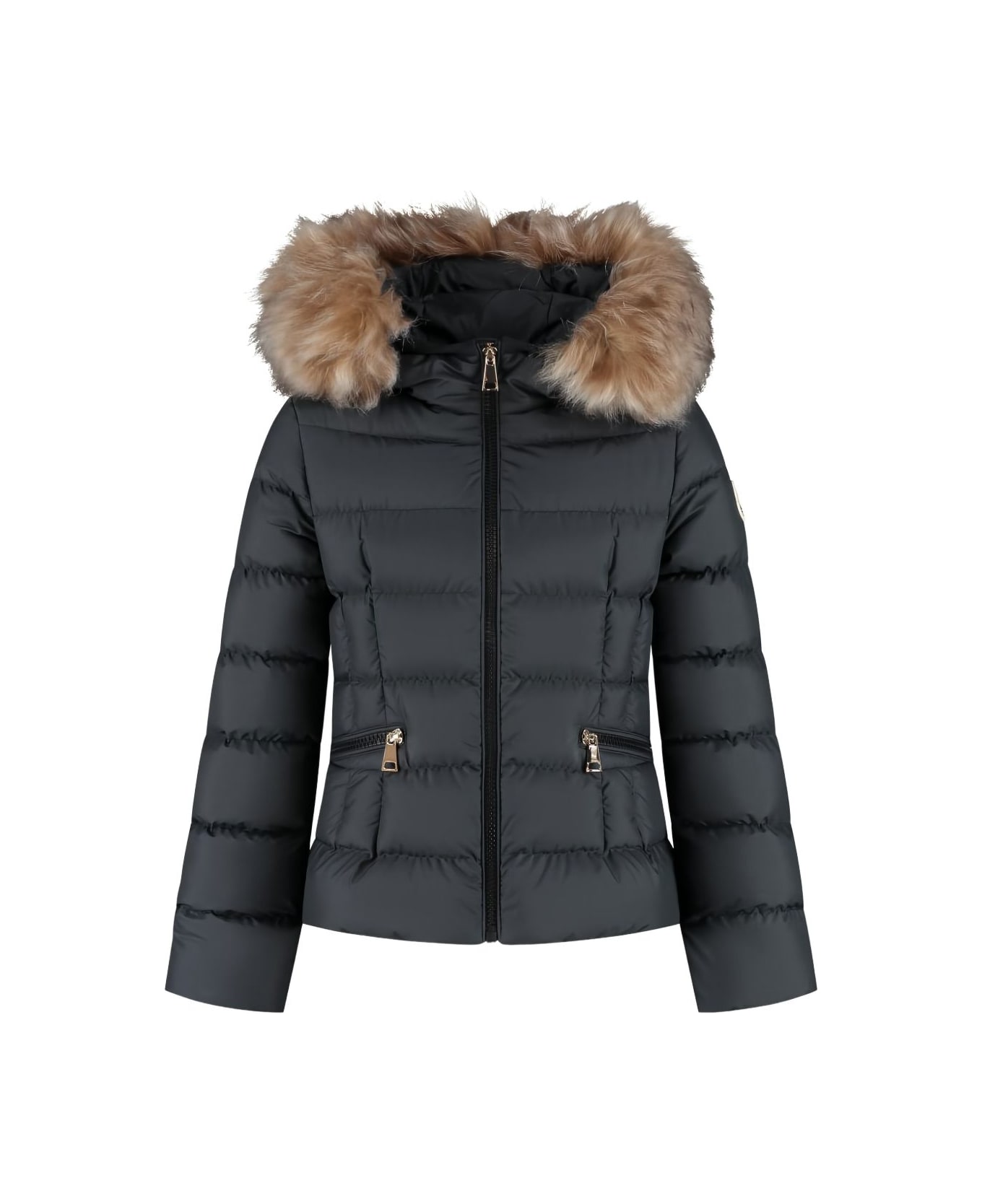 Moncler Enfant Boedette Down Jacket With Hood - Black