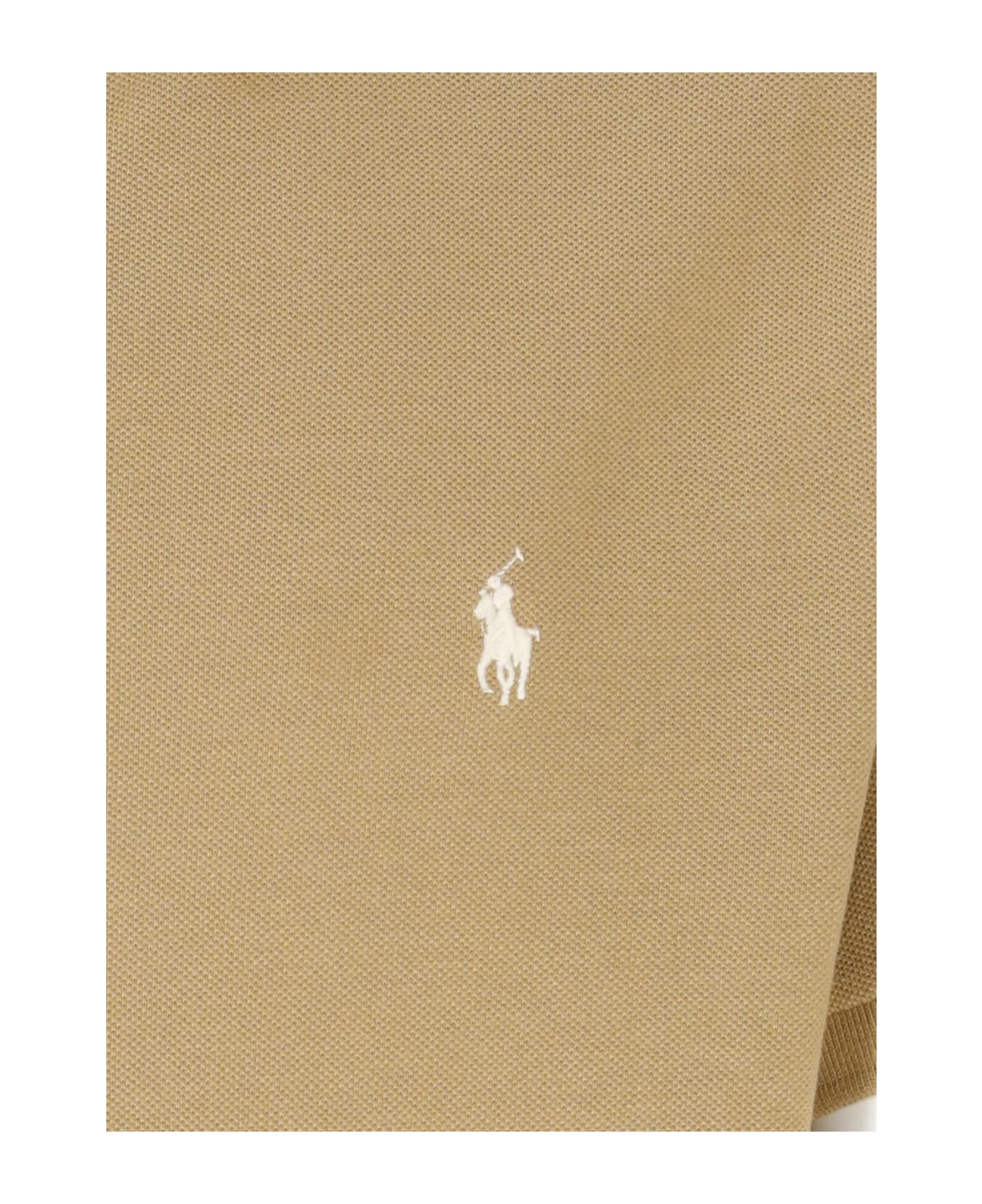 Ralph Lauren Polo Shirt With Pony - Beige