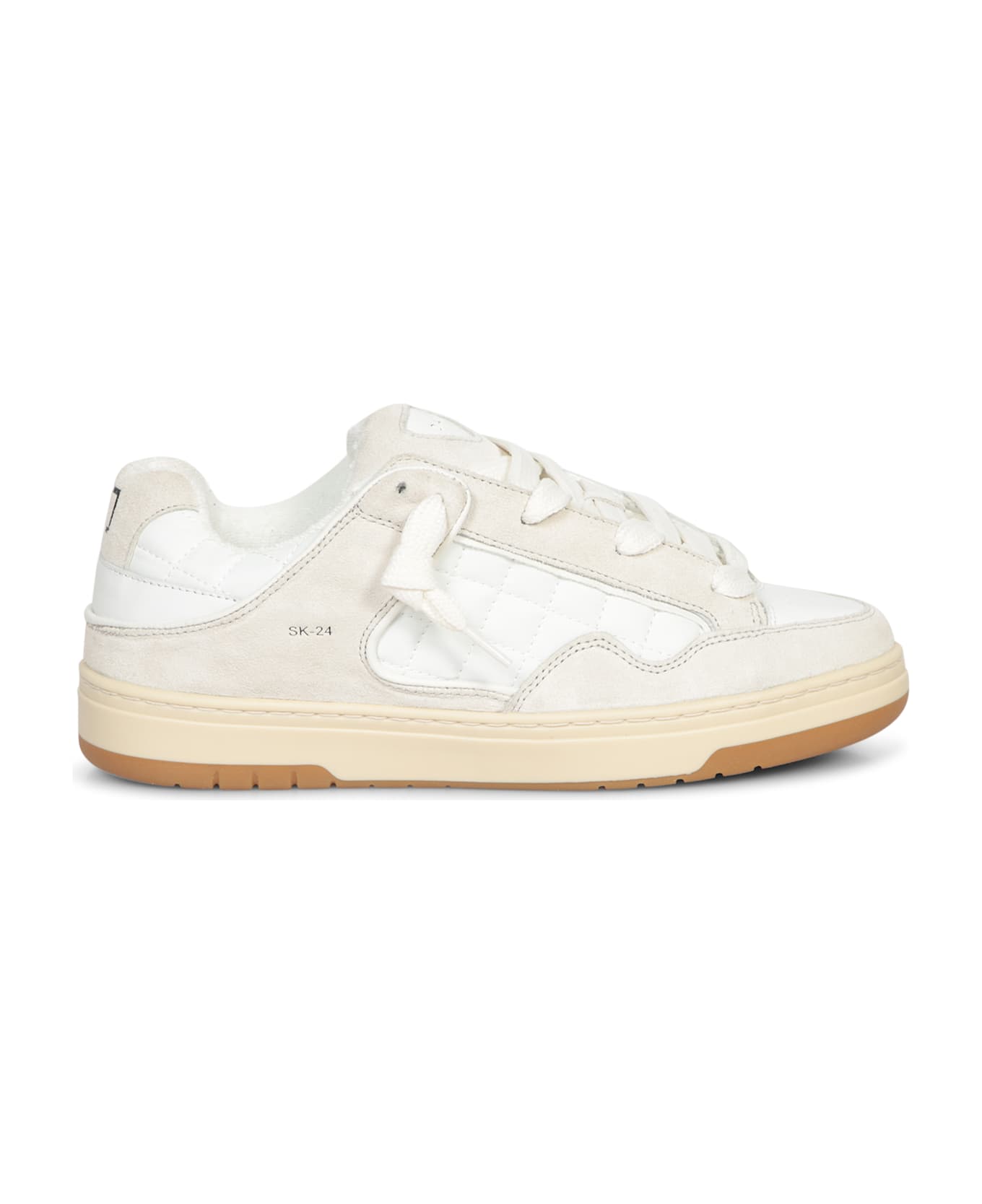 D.A.T.E. White Nylon Skate Sneakers - White