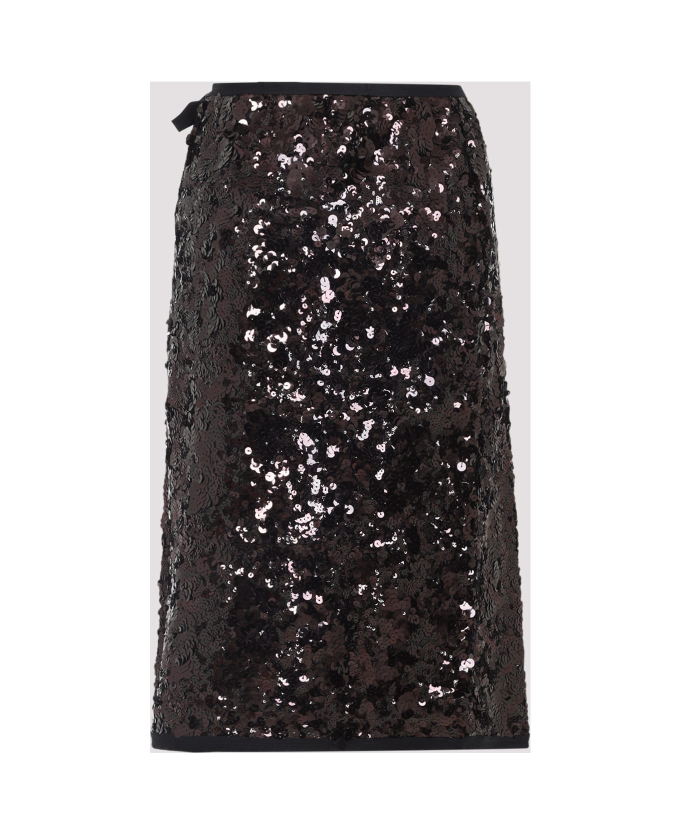 Prada Polyamide Midi Skirt - Prugna