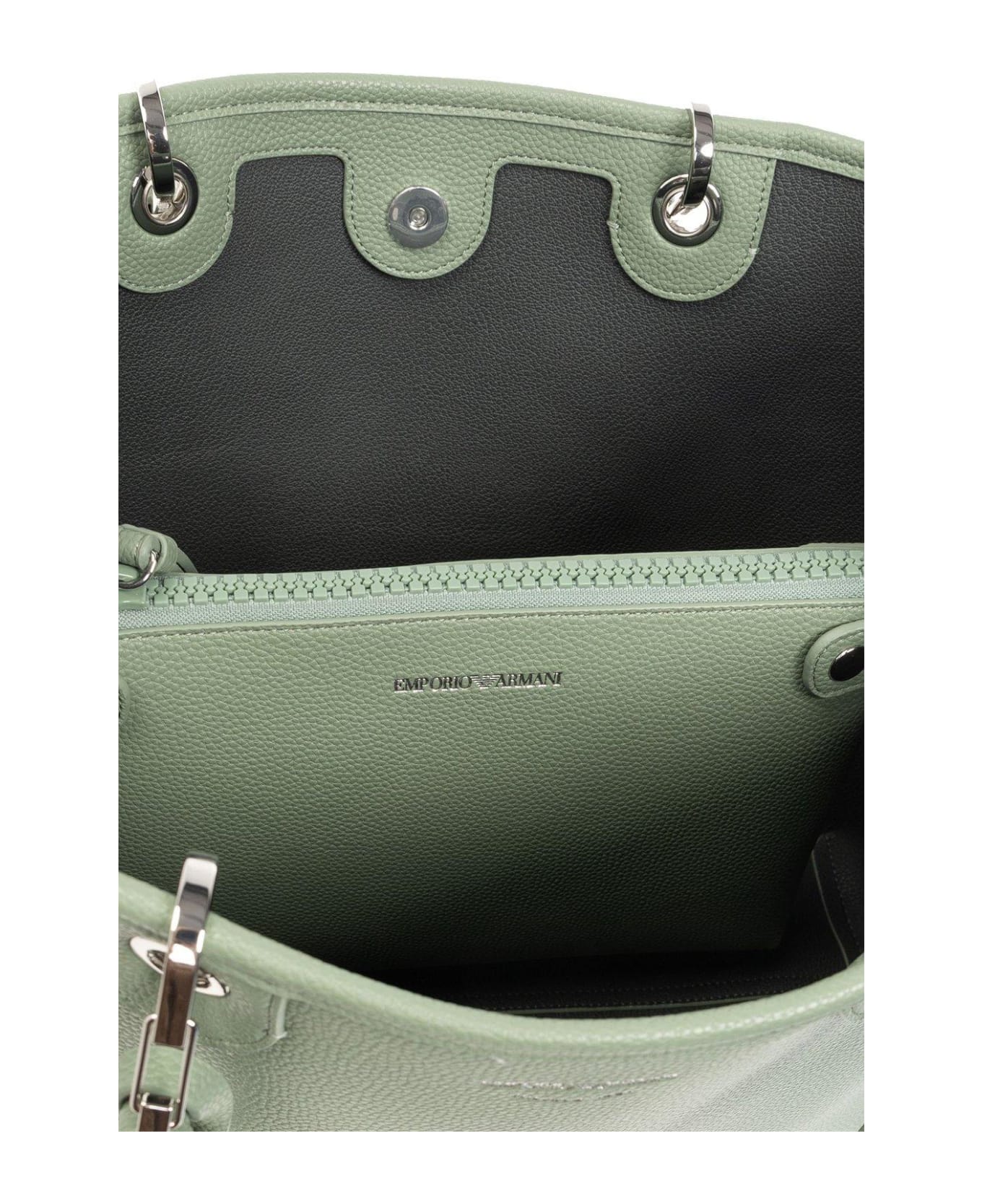 Emporio Armani Shopper Bag - Green トートバッグ
