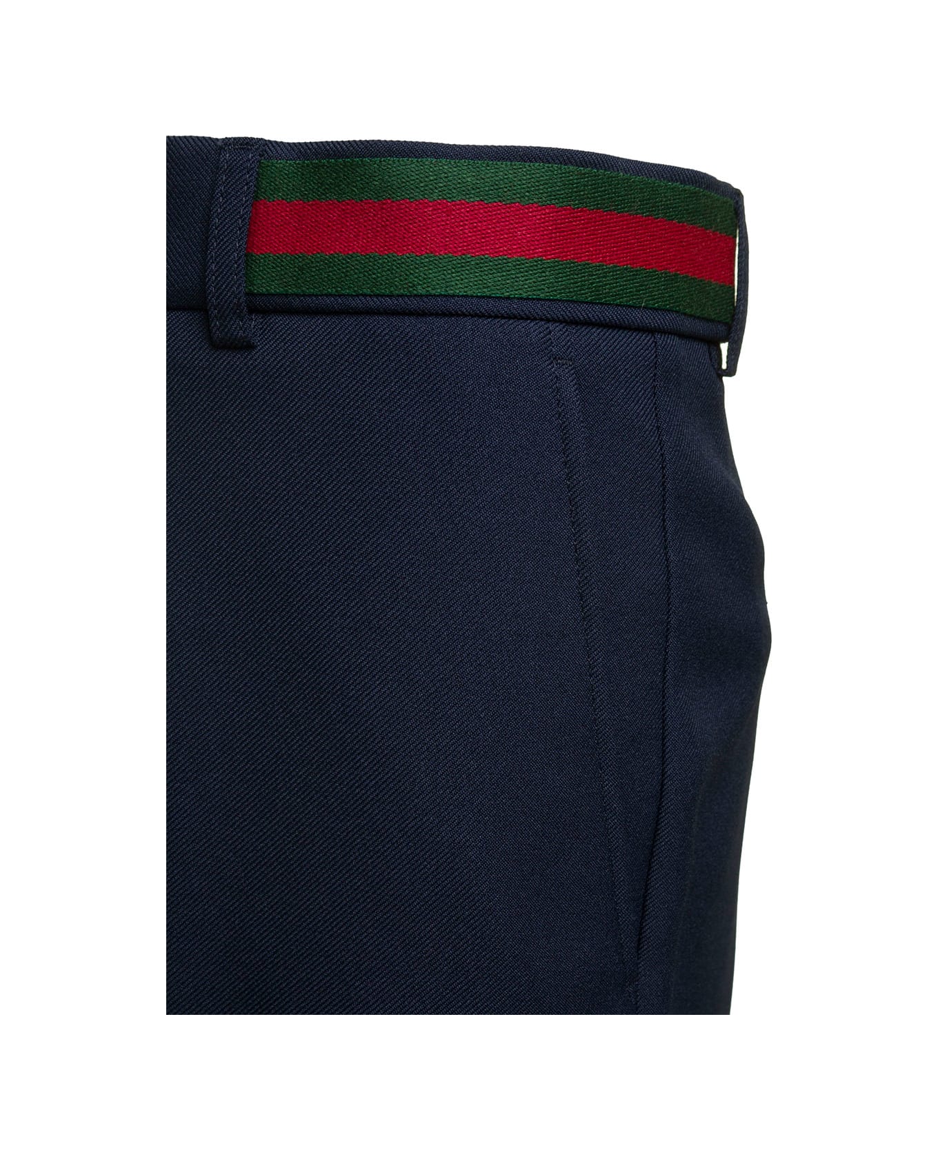 Gucci Pleat-front Trousers - Blue ボトムス