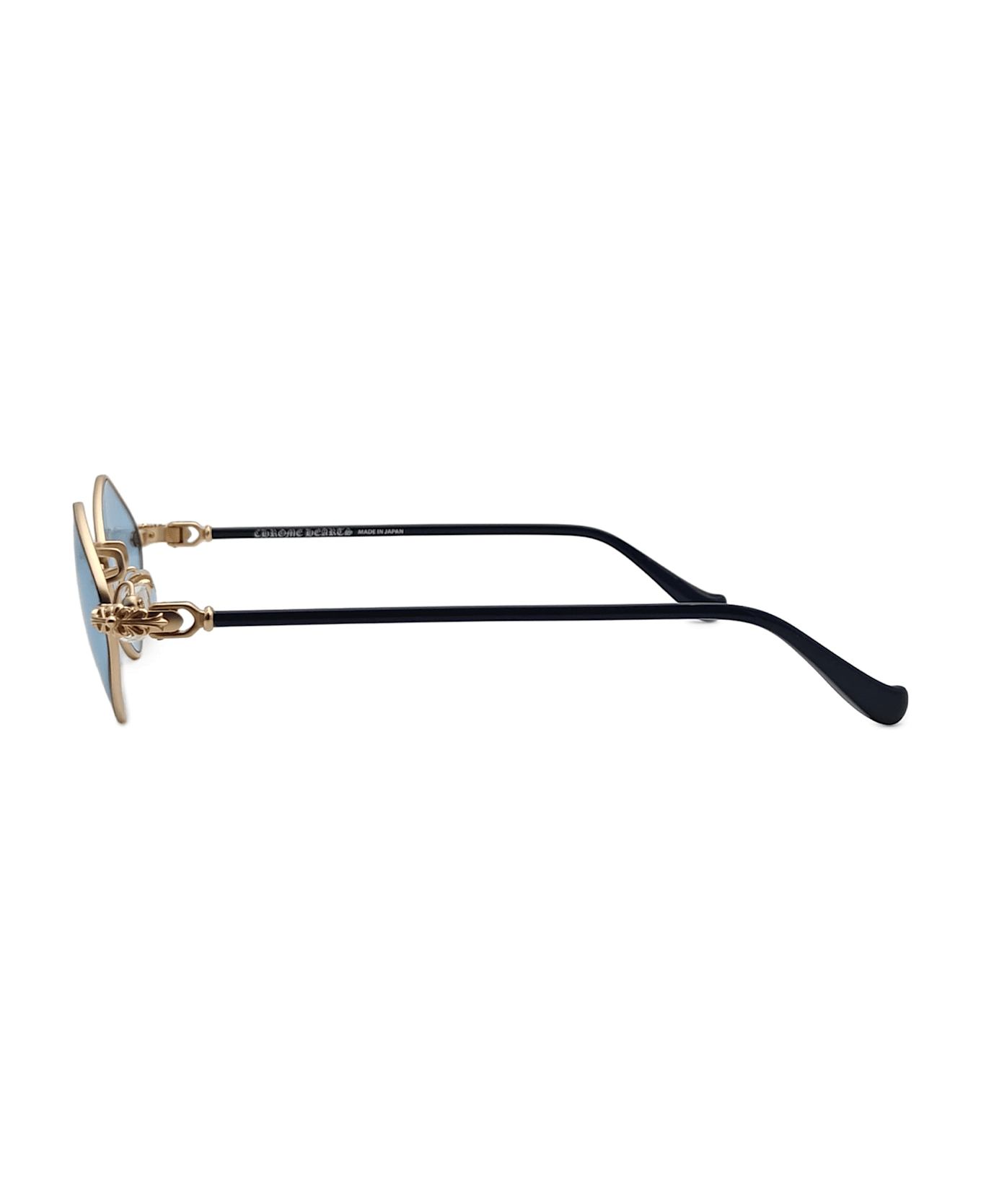 Chrome Hearts Diamond Dog - Midnight Blue Sunglasses - Gold