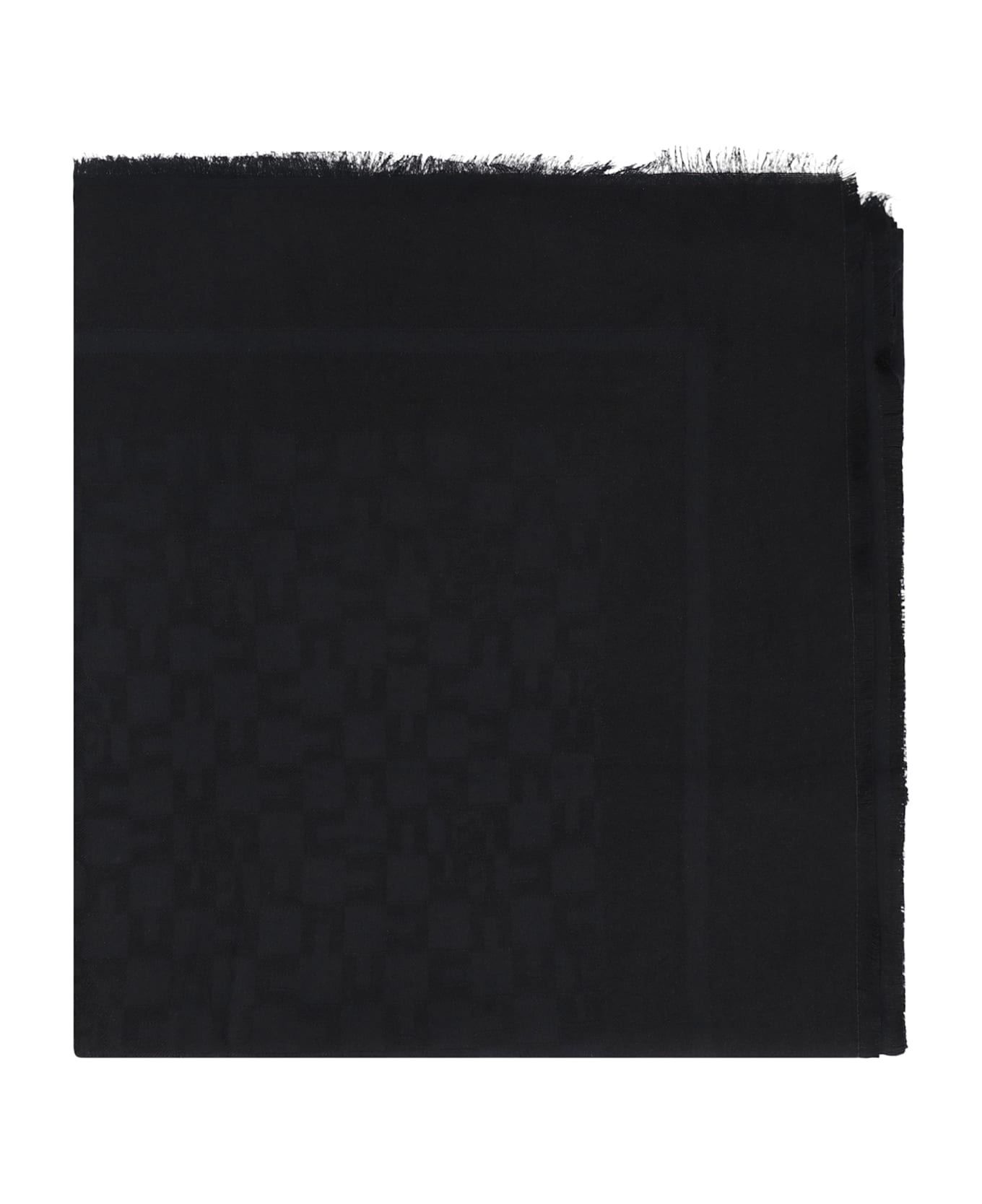 Elisabetta Franchi Jacquard Scarf - black