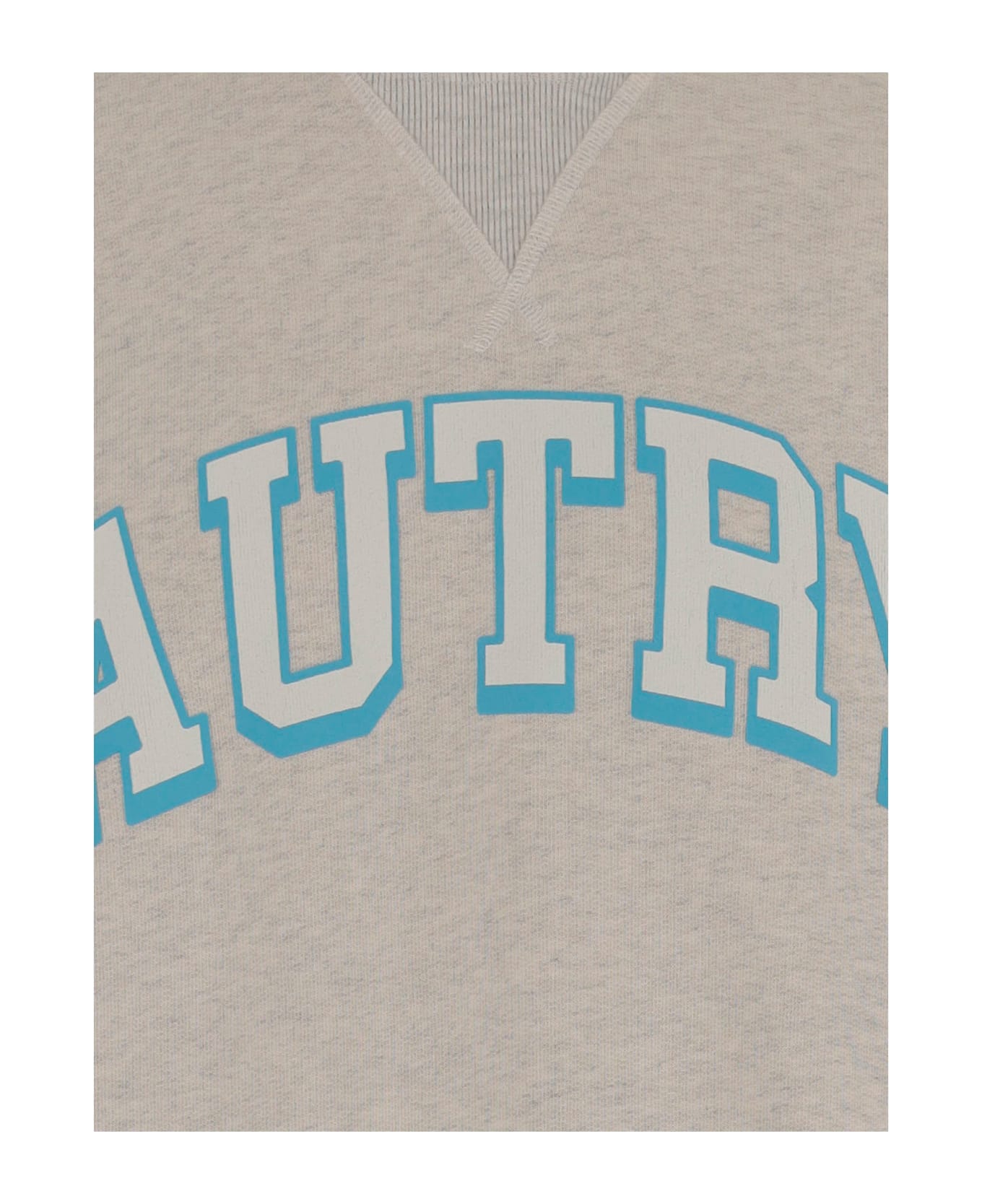 Autry Cotton Sweatshirt With Logo - Grey