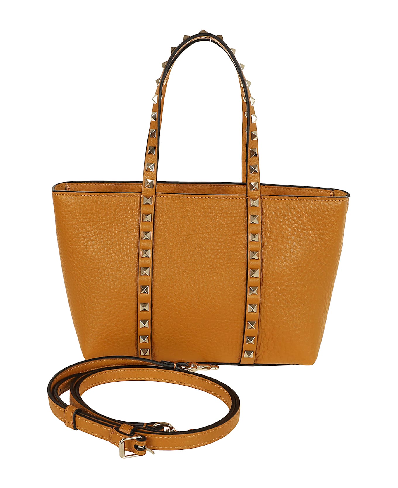 Valentino Garavani Mini Tote Rockstud - Golden Cuir