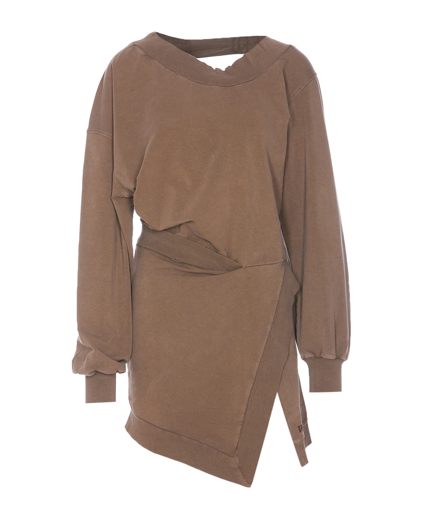 The Attico Mini Dress - Fade brown